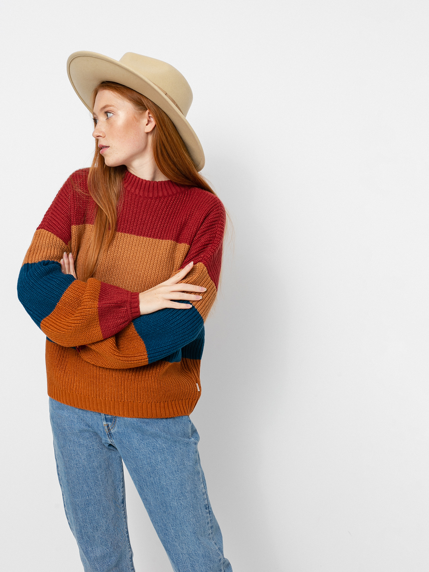 Brixton Madero Sweater Pulóver Wmn (lion)