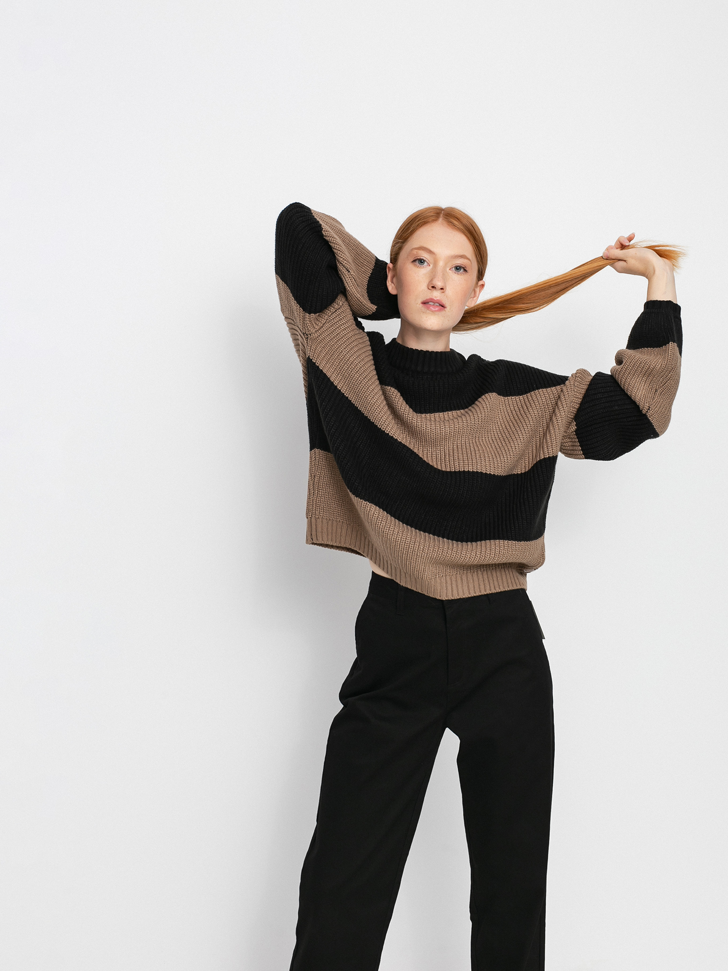 Brixton Madero Sweater Pulóver Wmn (twig)