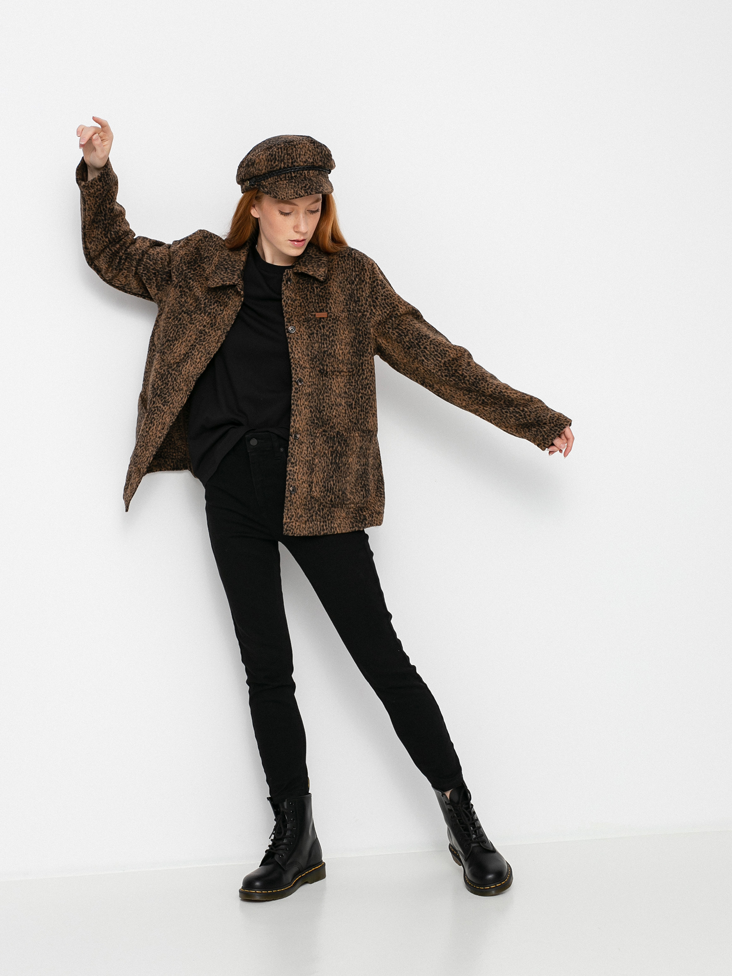 Brixton Survey Chore Coat Dzseki Wmn (leopard)
