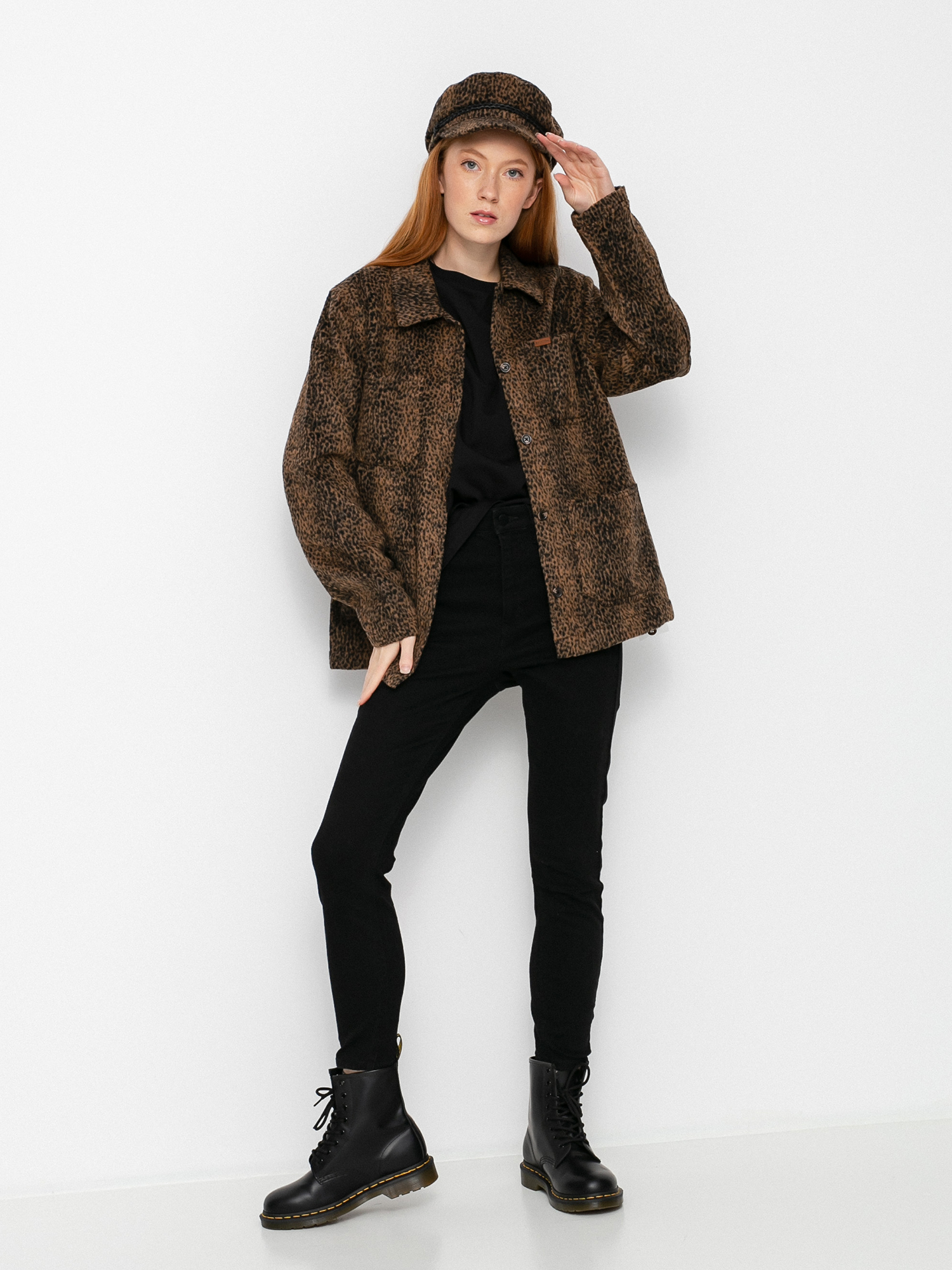 Brixton Survey Chore Coat Dzseki Wmn (leopard)