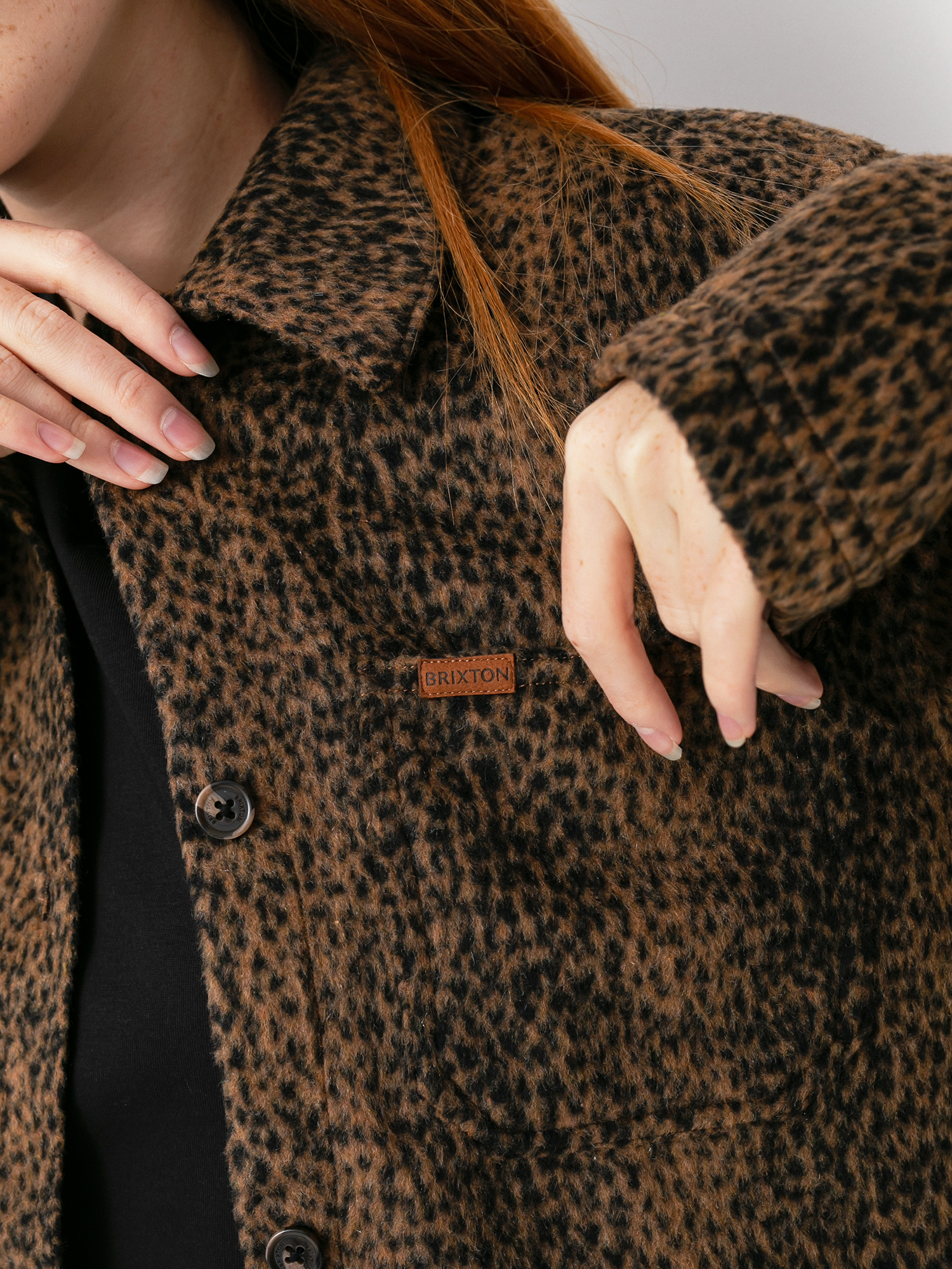 Brixton Survey Chore Coat Dzseki Wmn (leopard)