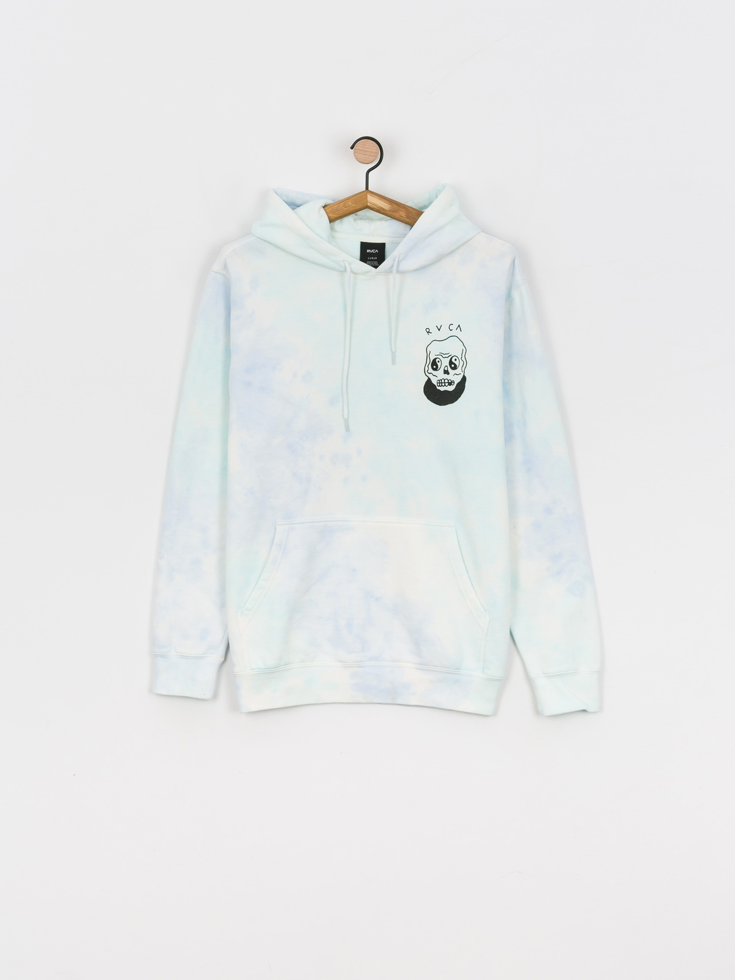 RVCA Benj Skull HD Kapucnis pulóver (blu mble tie de)