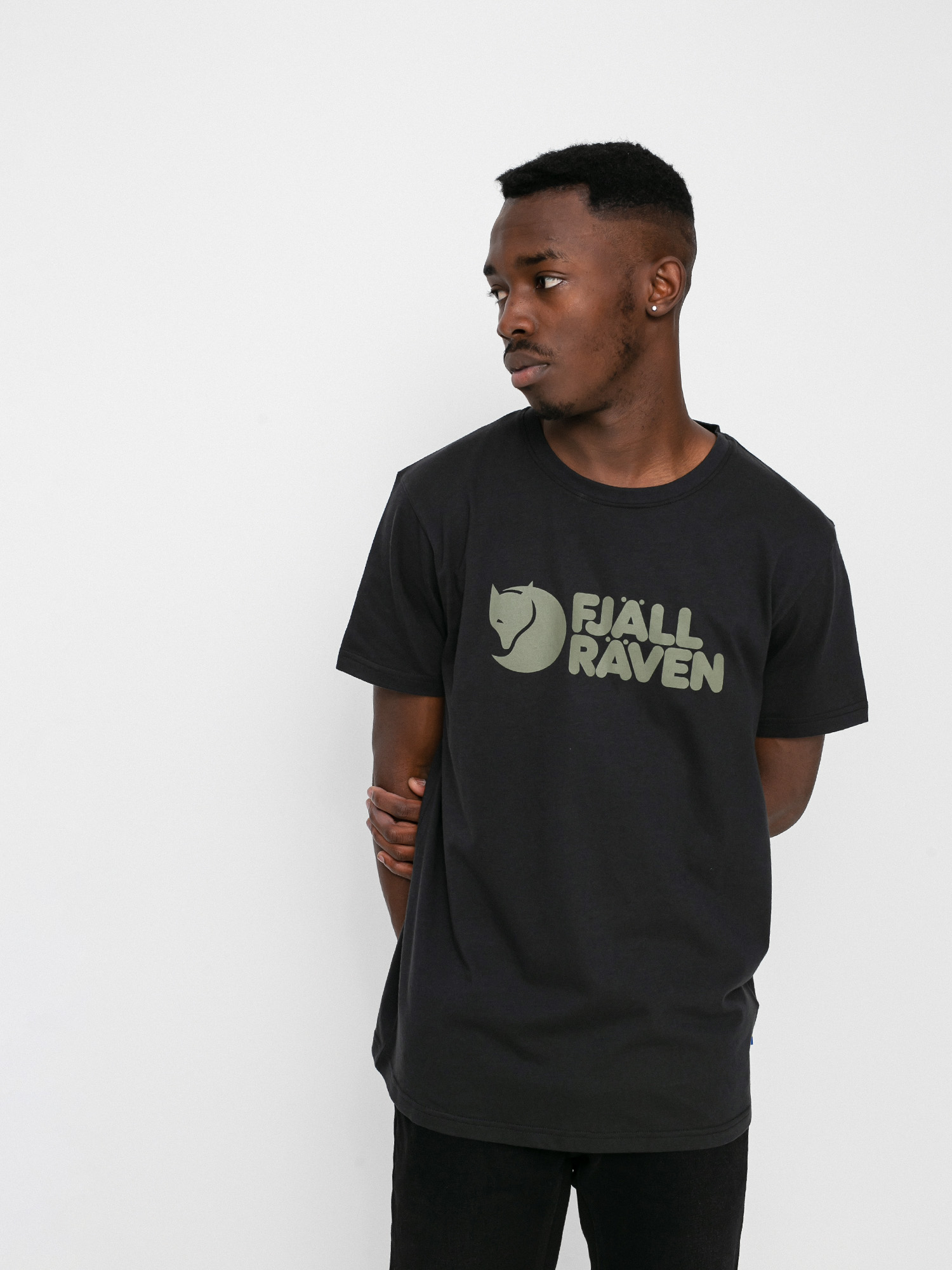 Fjallraven Logo póló (black)