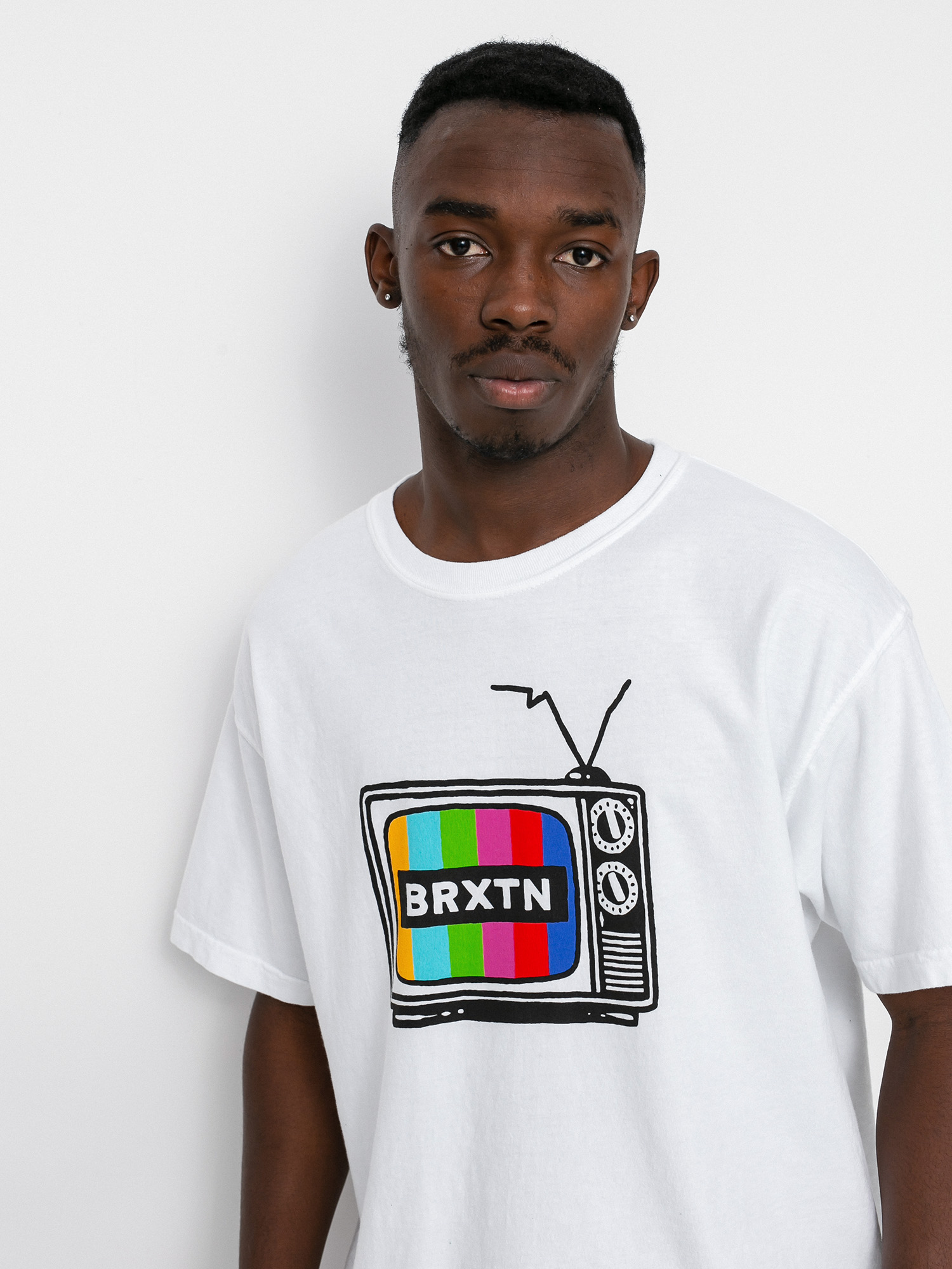 Brixton Service Stt póló (white garment dye)