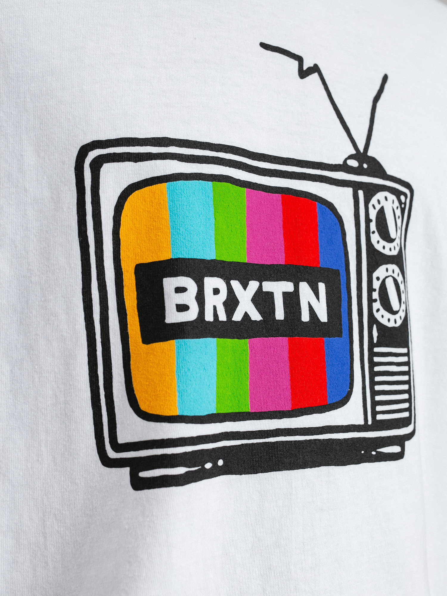 Brixton Service Stt póló (white garment dye)