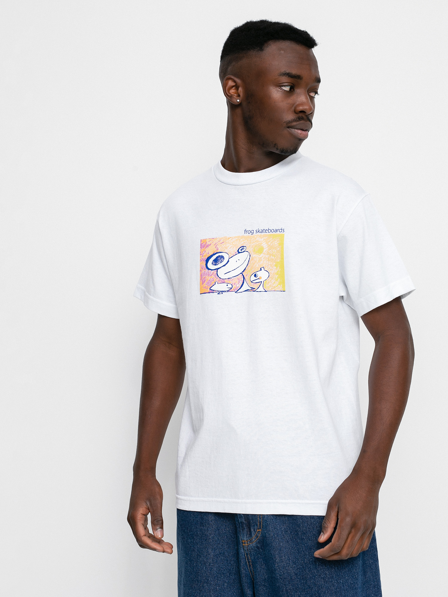 Frog Skateboards Floating Again póló (white)