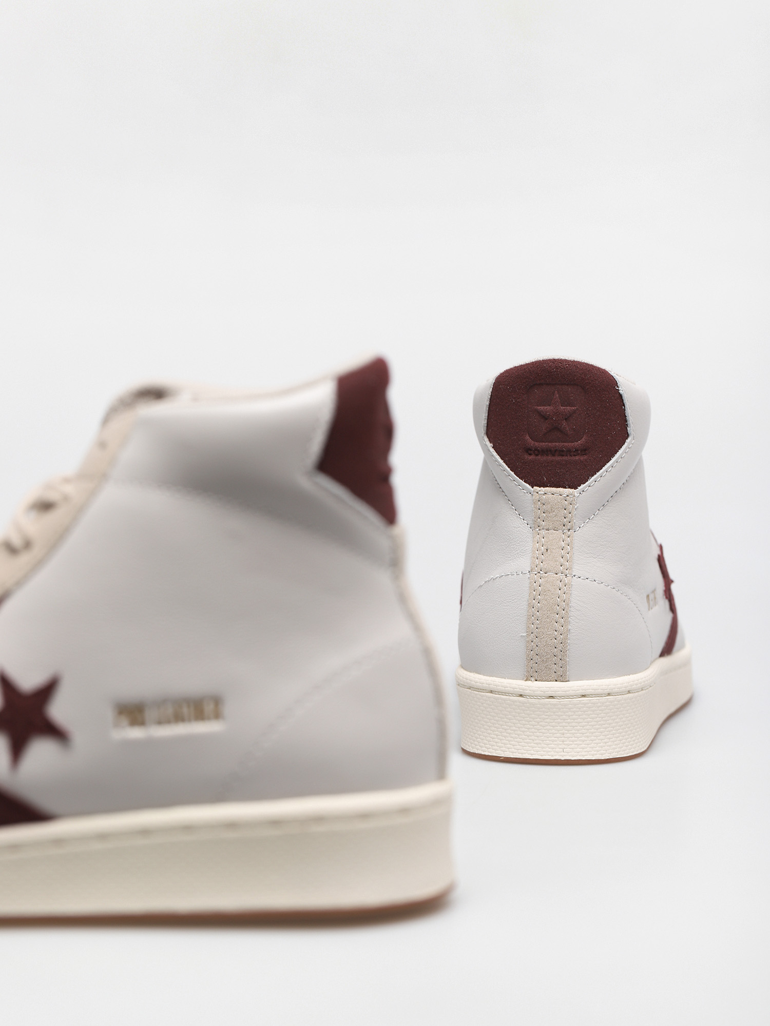 Converse Pro Leather Gold Standard Cipők (white/maroon)
