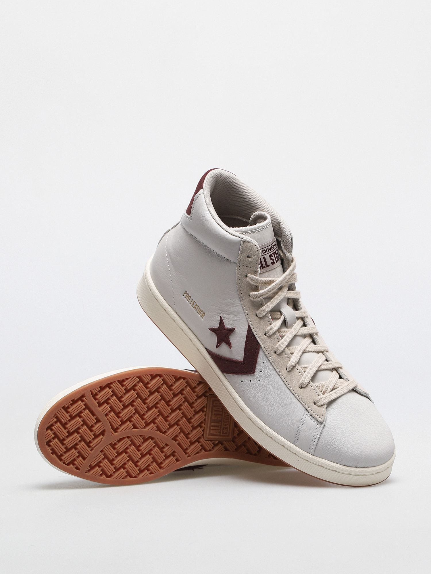 Converse Pro Leather Gold Standard Cipők (white/maroon)