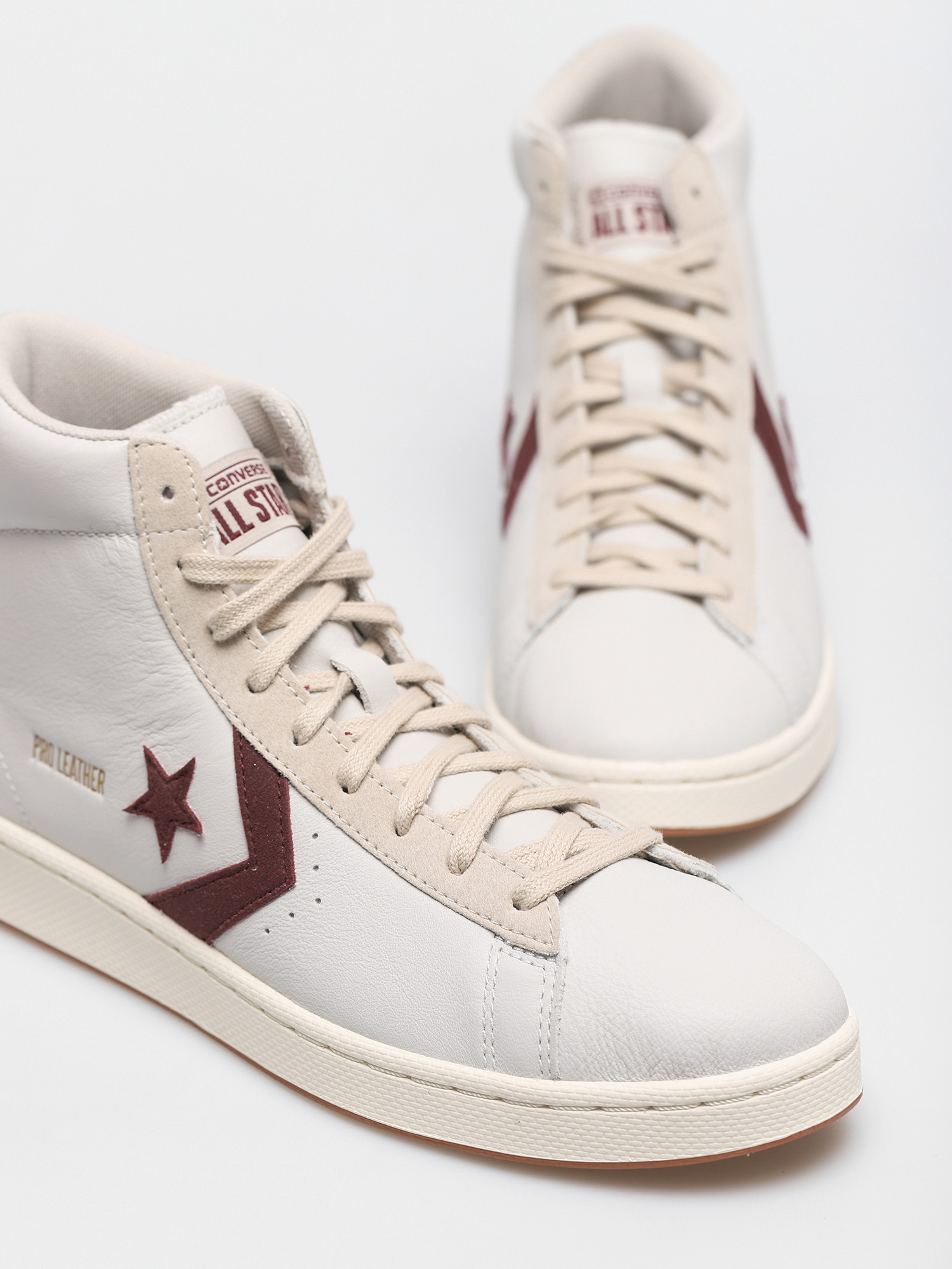 Converse Pro Leather Gold Standard Cipők (white/maroon)