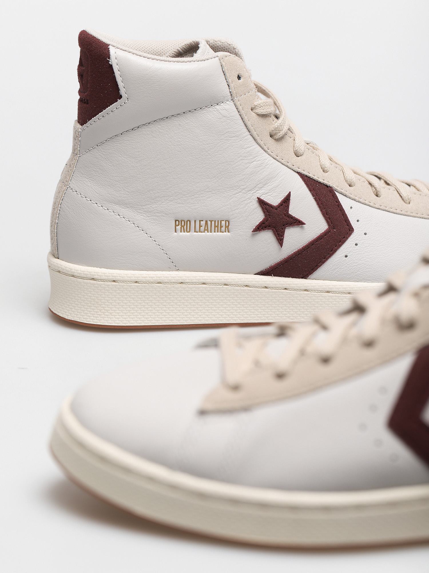 Converse Pro Leather Gold Standard Cipők (white/maroon)