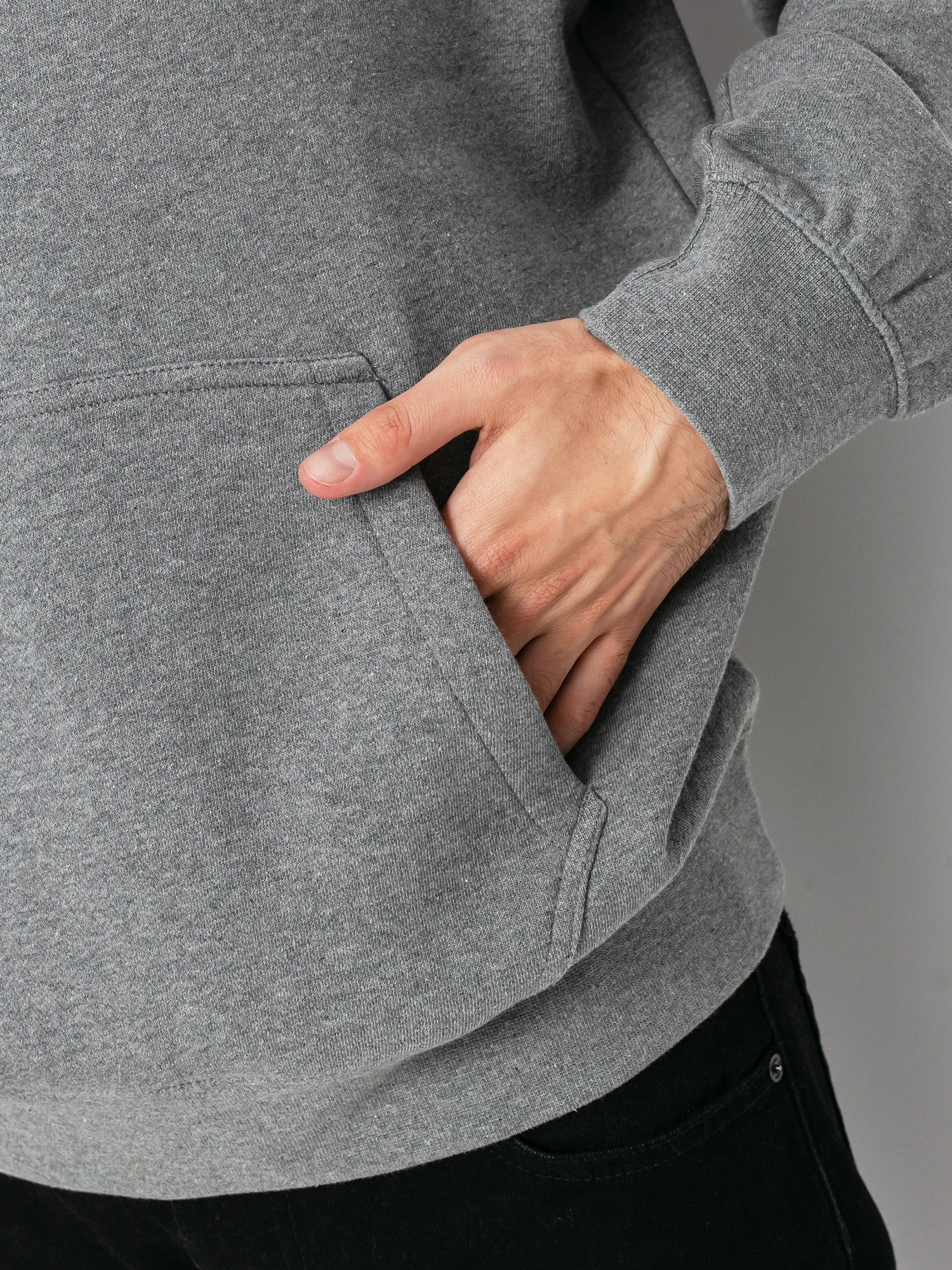 Kapucnis pulóver Fox Legacy Fox Head HD (htr graph)