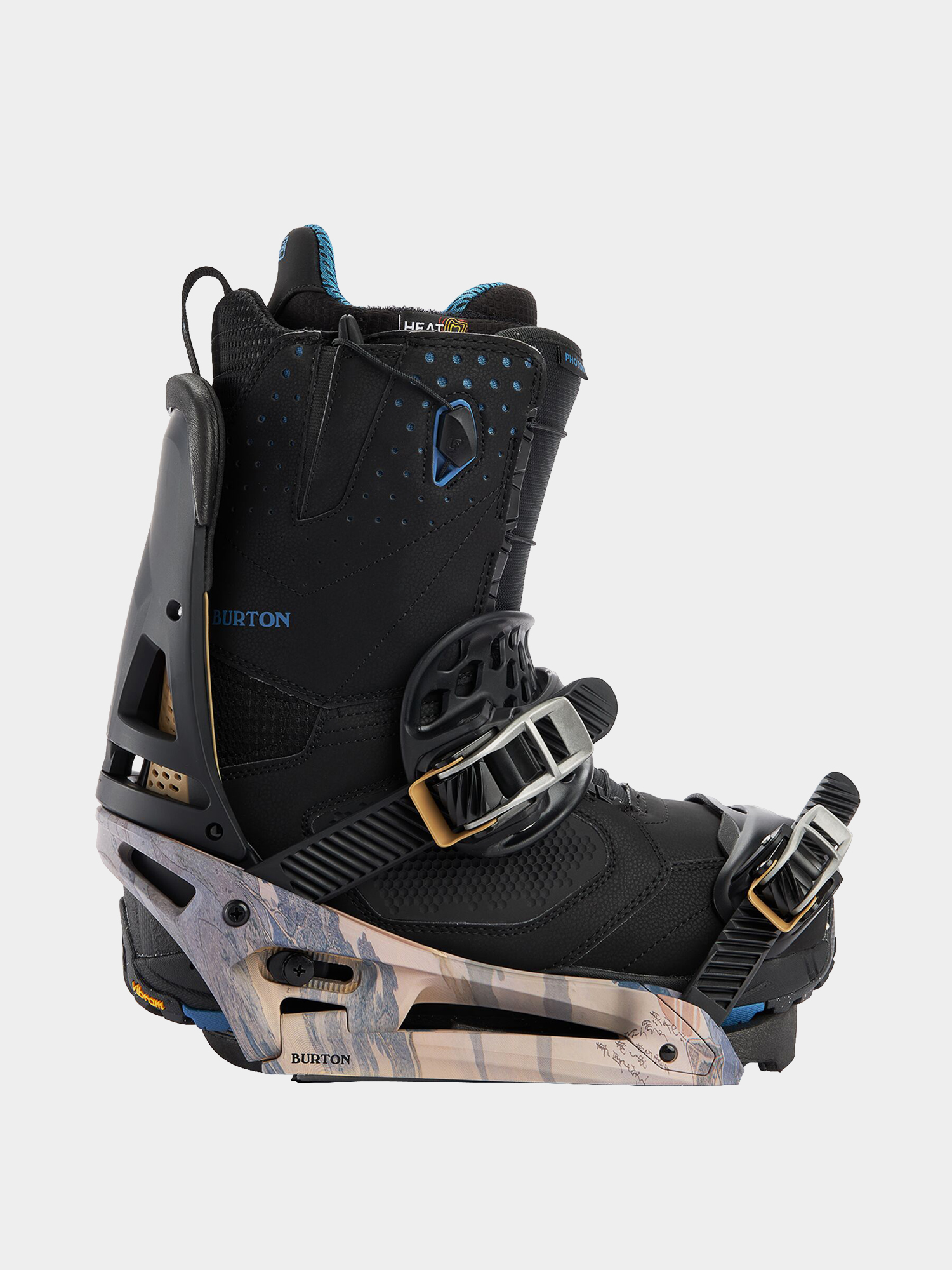 Férfi Burton Malavita Est Snowboard kötés (dark gray/print)