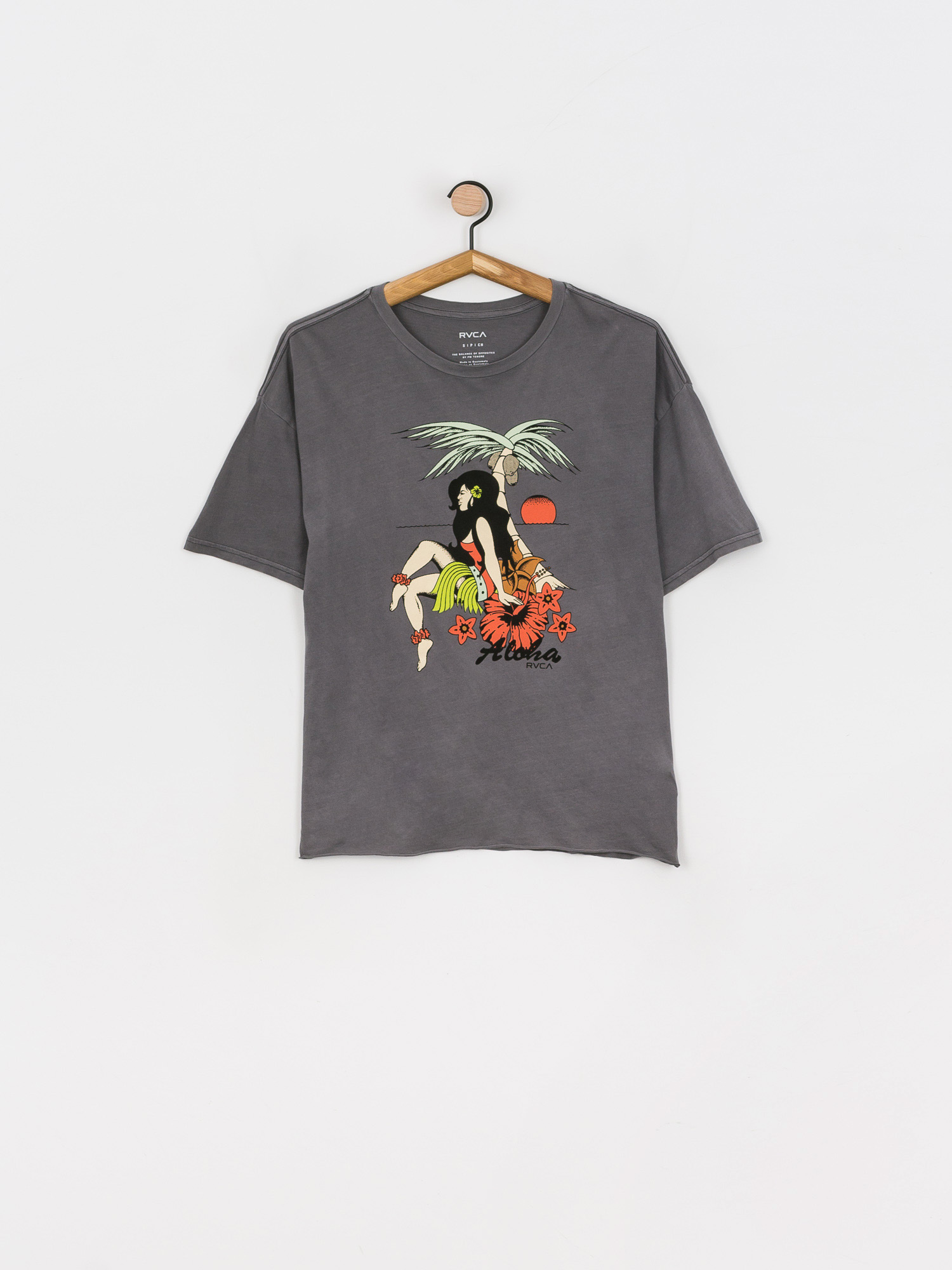 RVCA Hula póló Wmn (gunmetal)