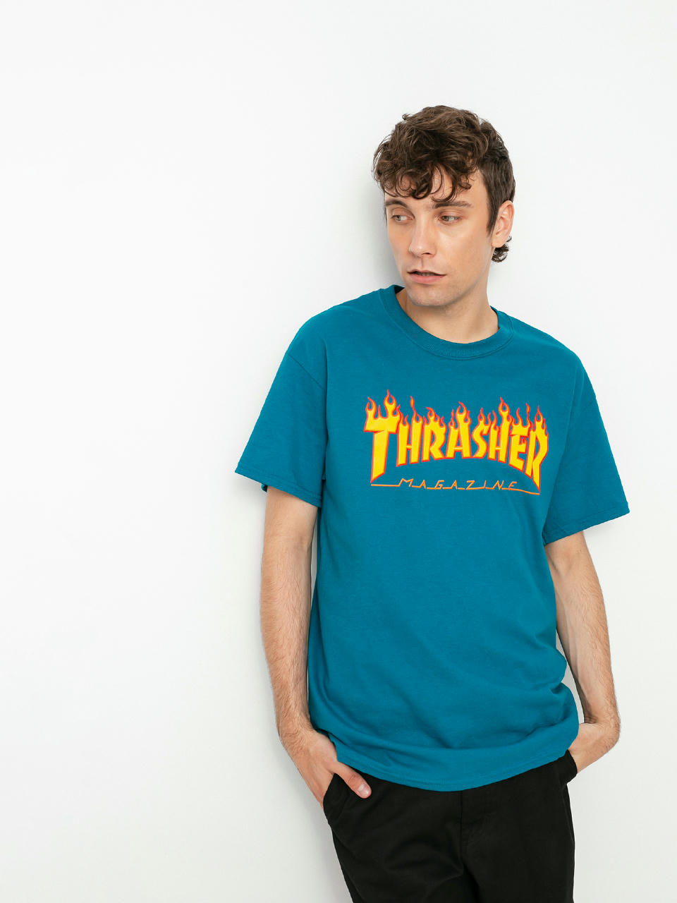 Thrasher Flame Logo póló (galapagos)