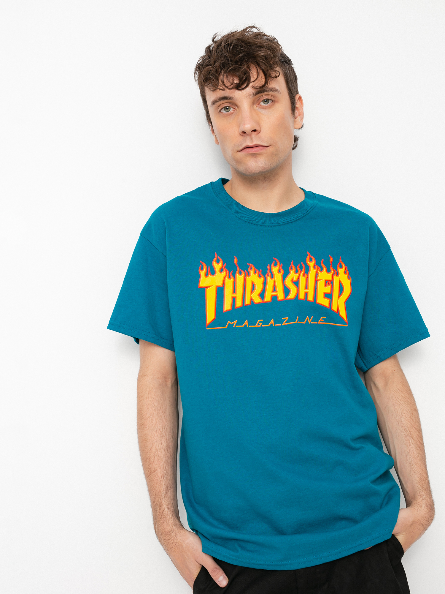 Thrasher Flame Logo póló (galapagos)