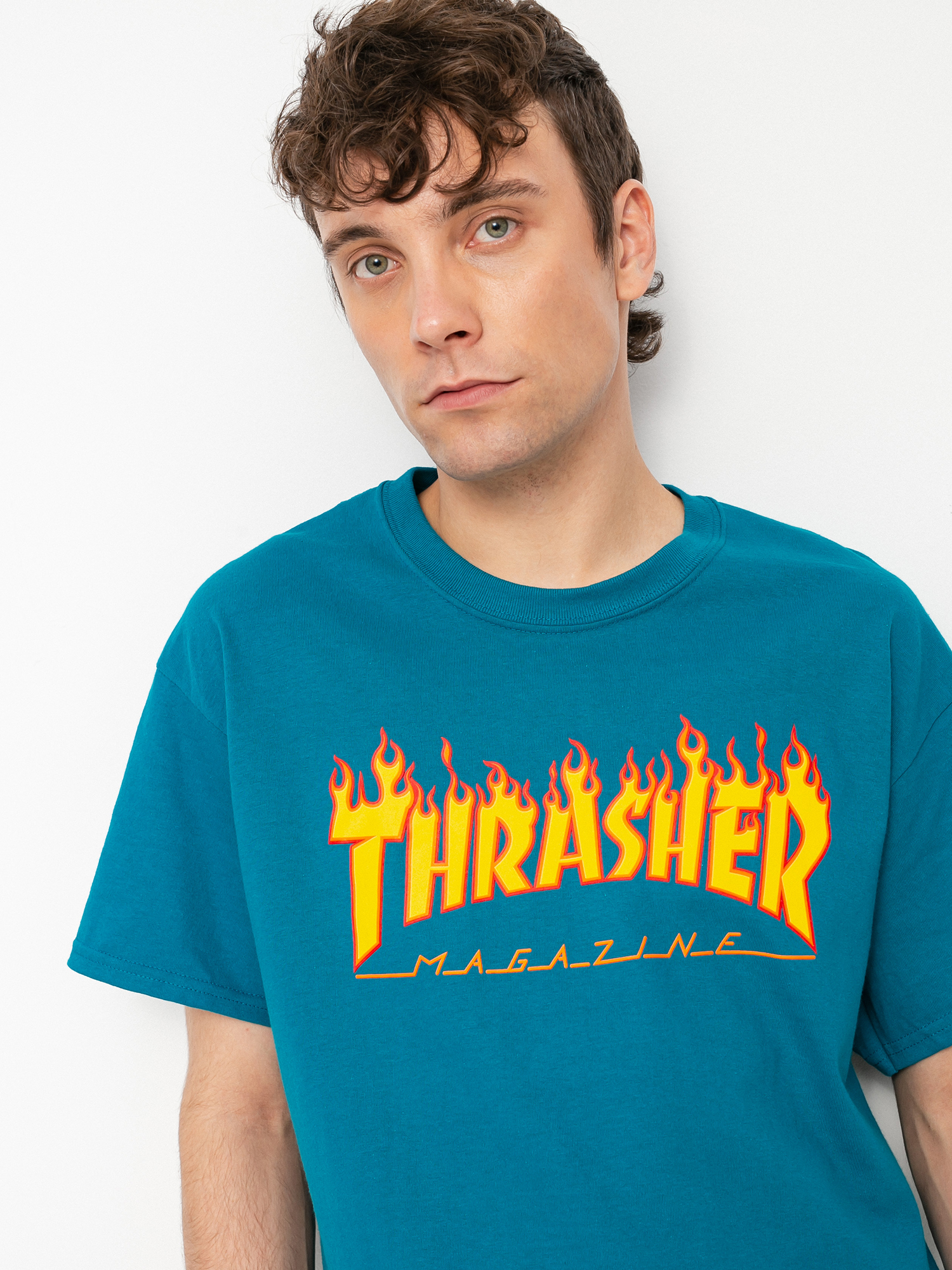 Thrasher Flame Logo póló (galapagos)