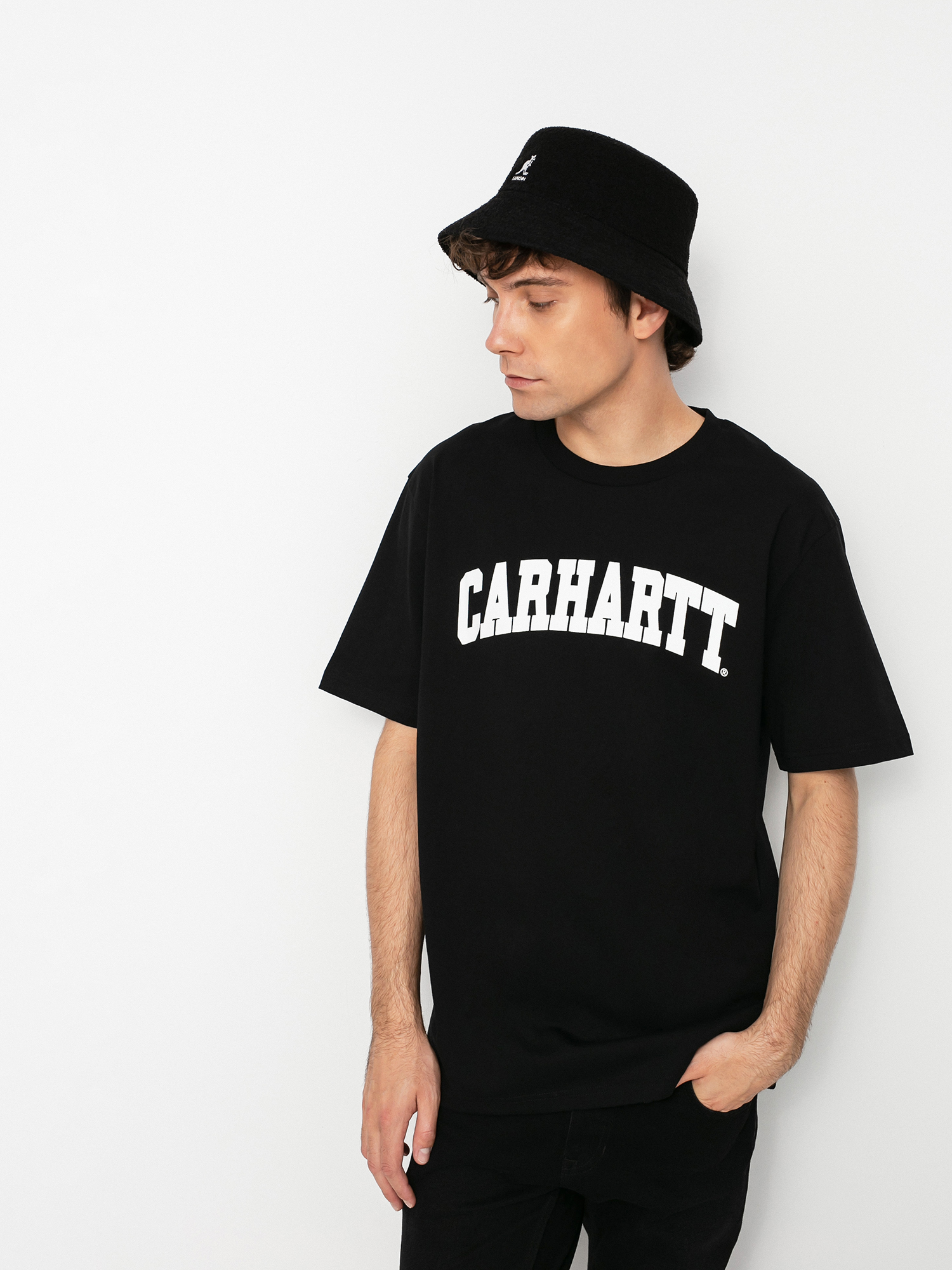 Carhartt WIP University Póló (black/white)