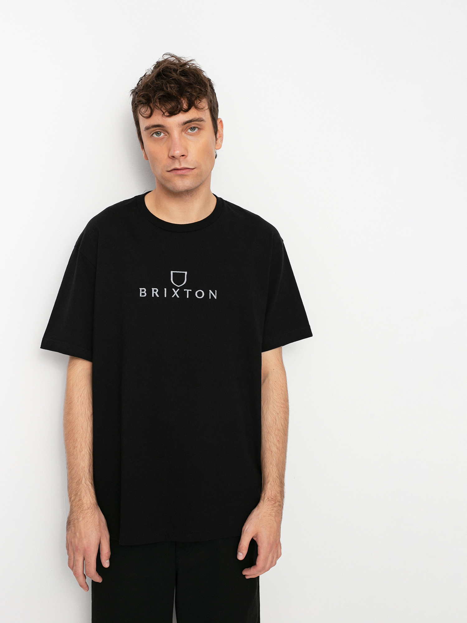 Brixton Alpha Thread Stt póló (black/grey)