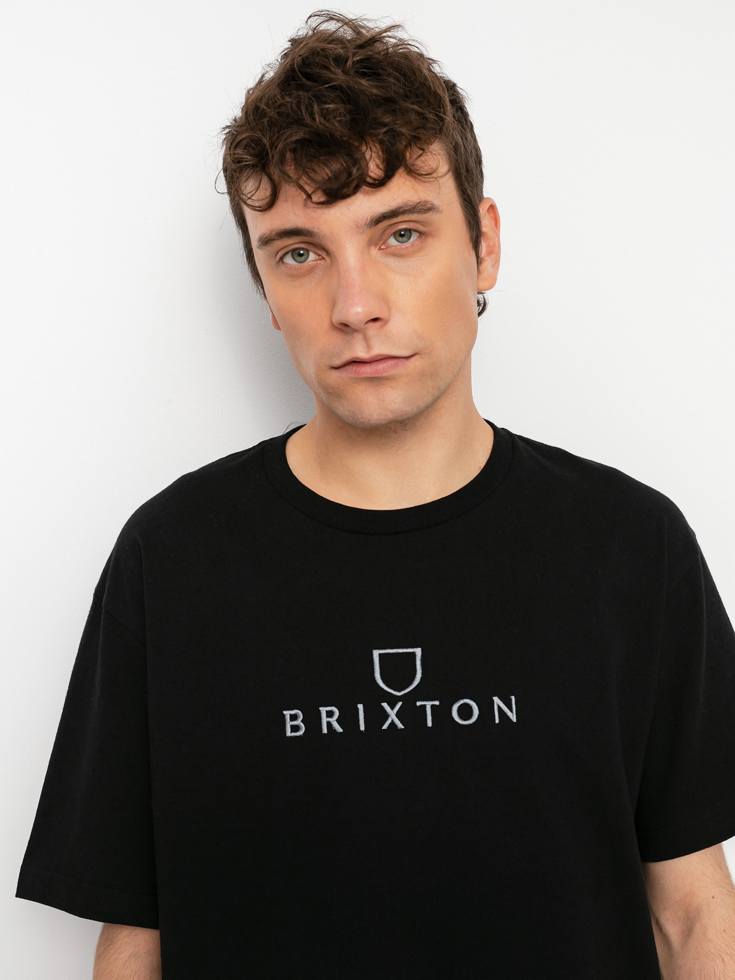 Brixton Alpha Thread Stt póló (black/grey)