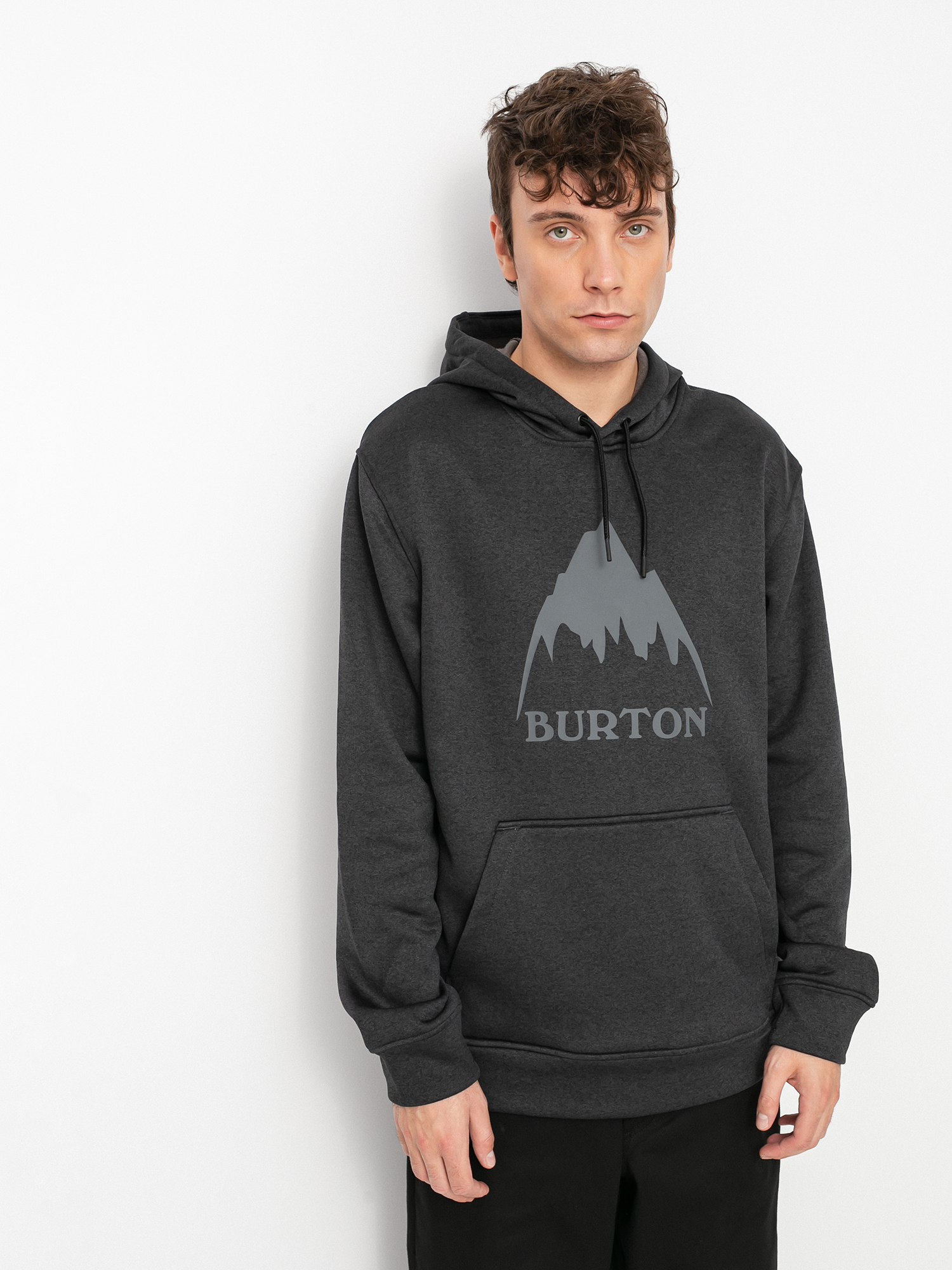 Férfi Burton Oak HD Thermo pulóver (true black heather)