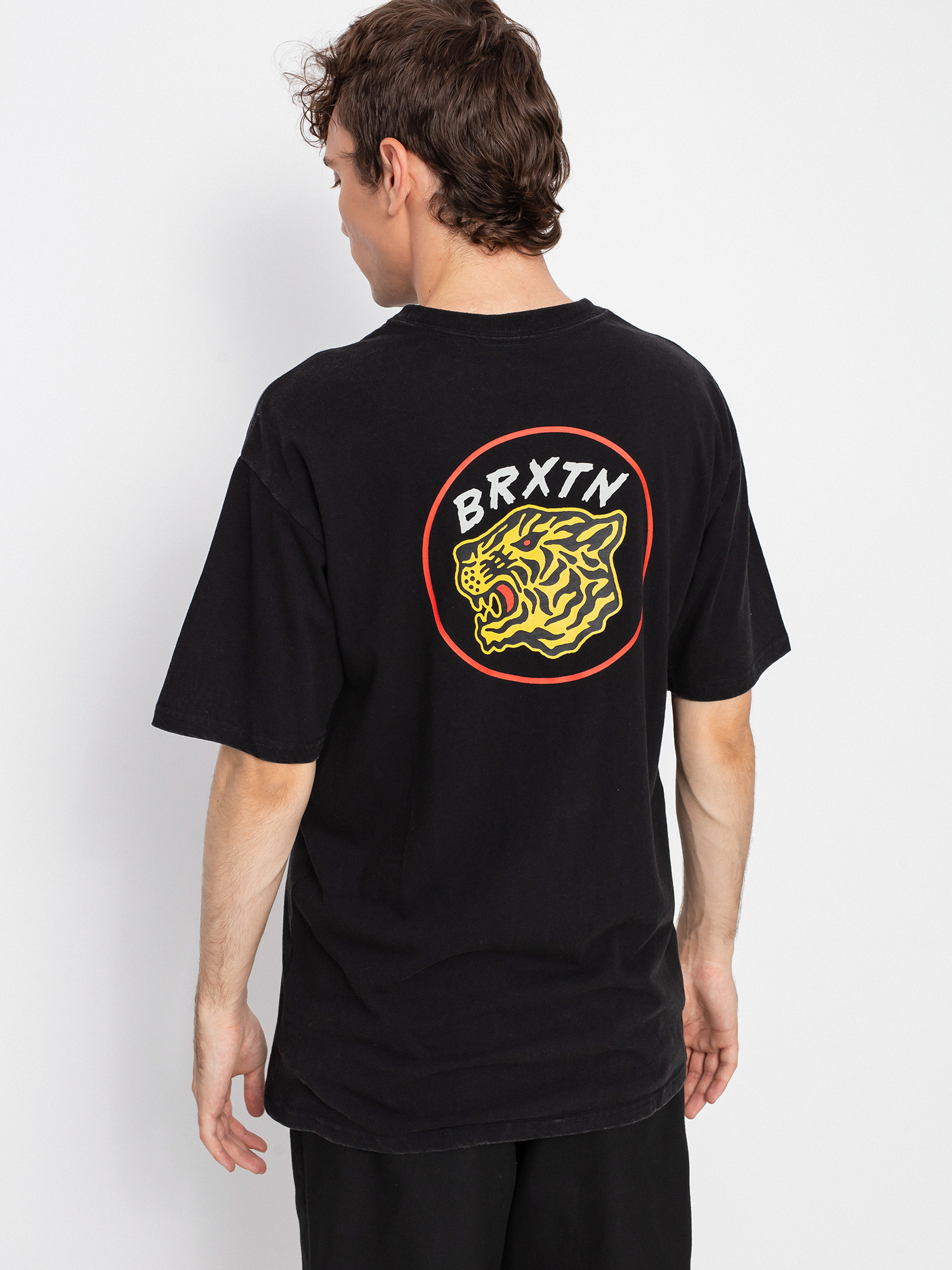 Brixton Kit Stt póló (black worn wash)