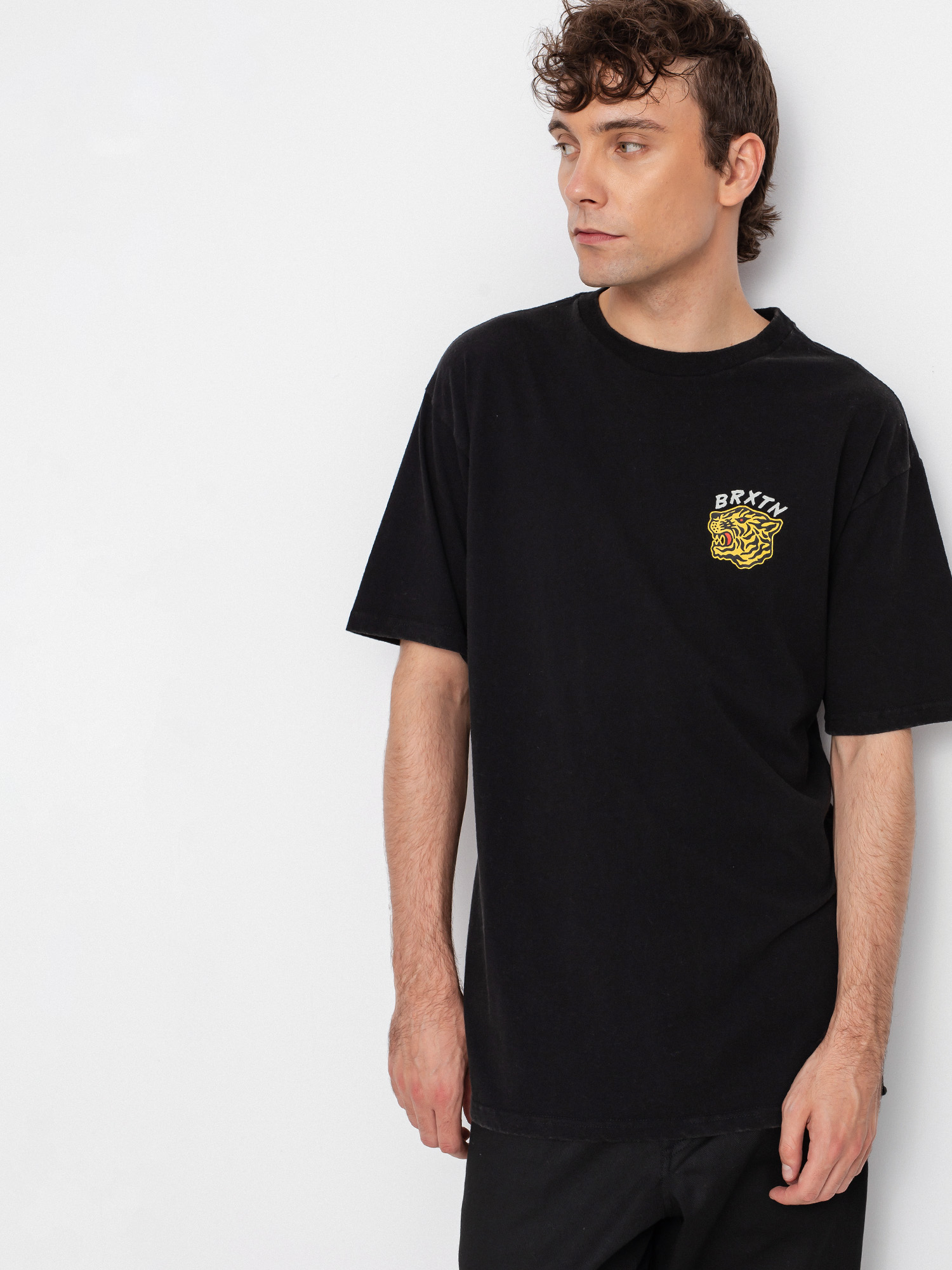 Brixton Kit Stt póló (black worn wash)