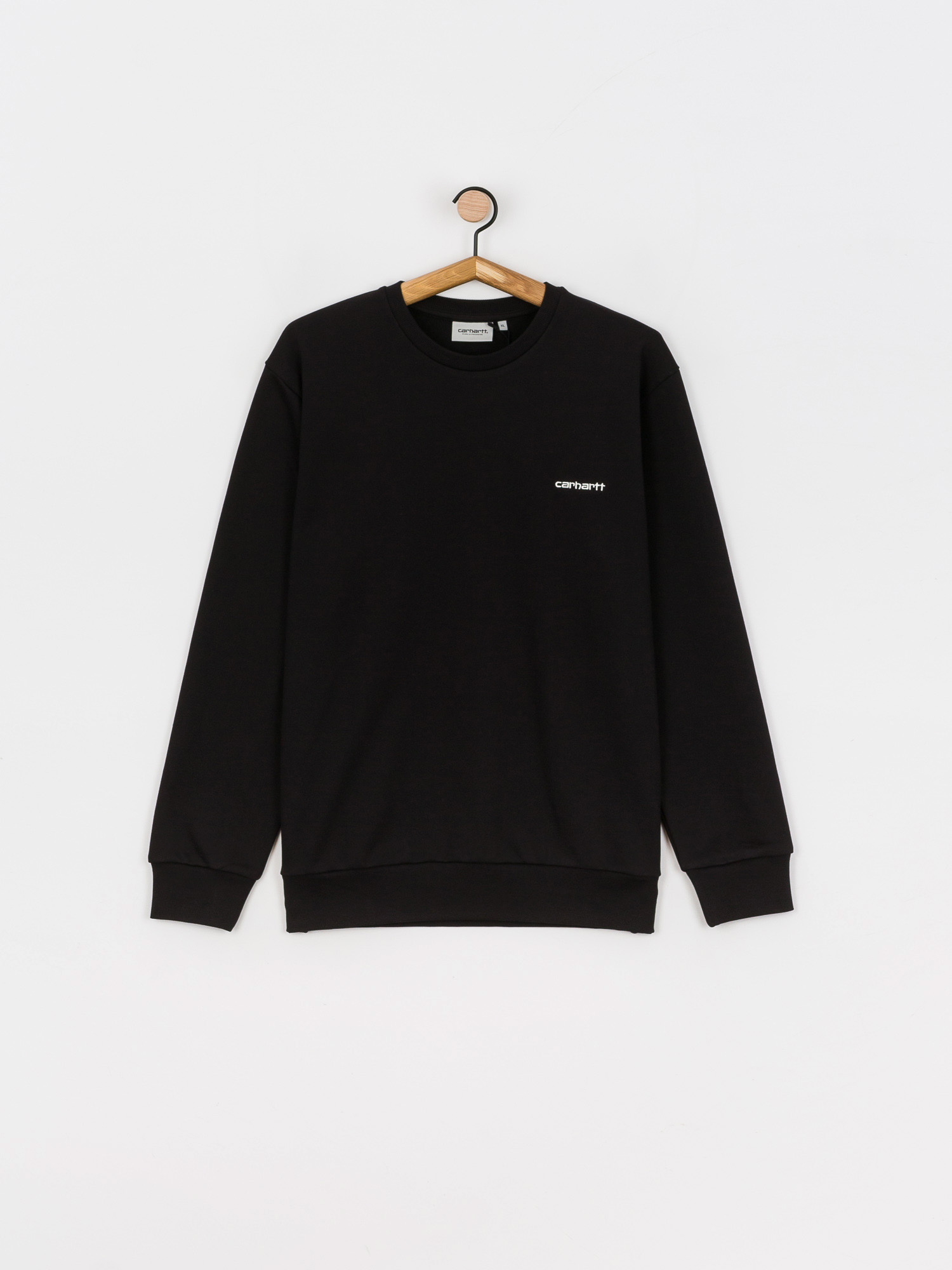 Carhartt WIP Script Embroidery Pulóver (black/white)