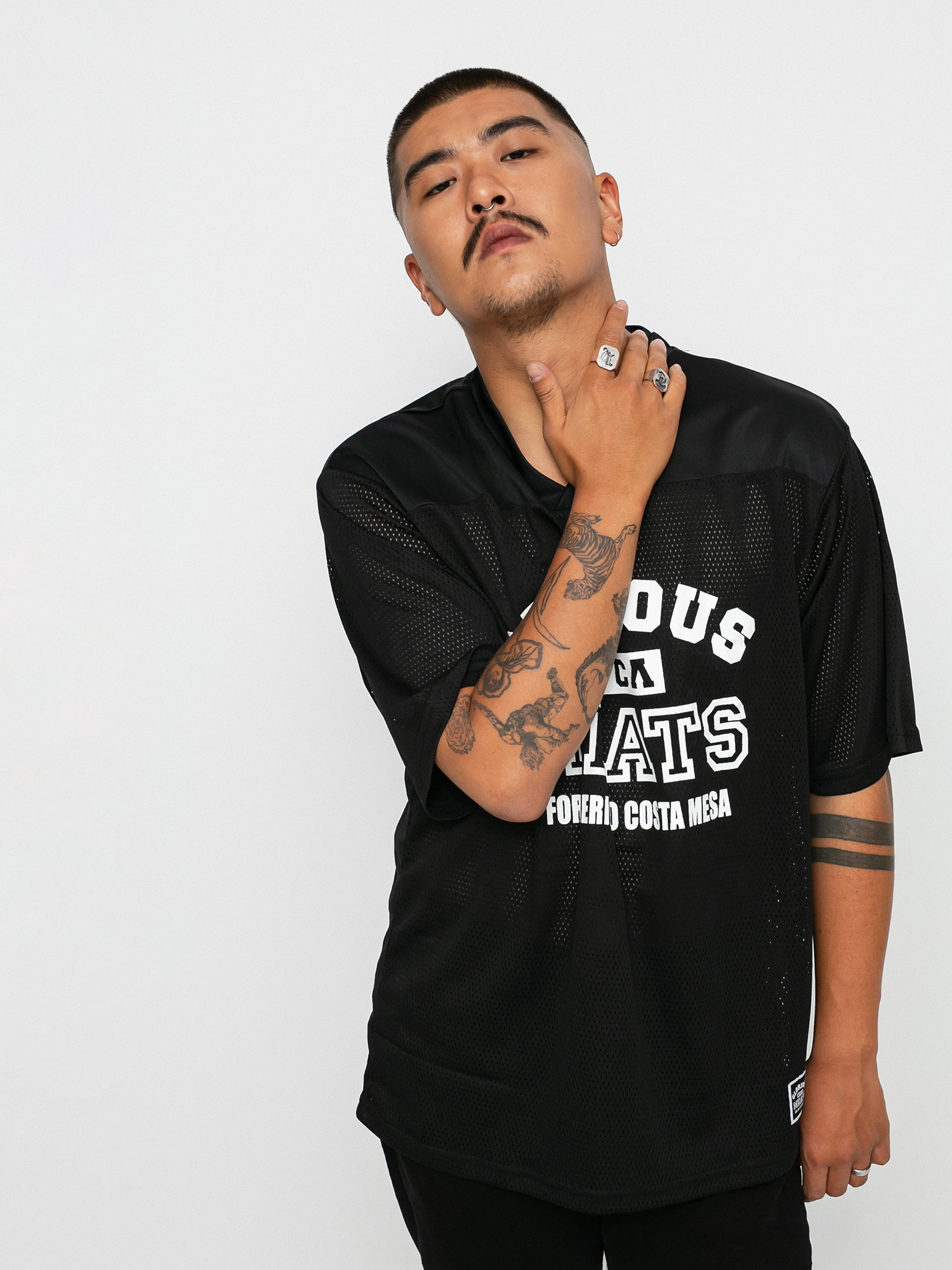 RVCA Matty Practice Jerse póló (black)