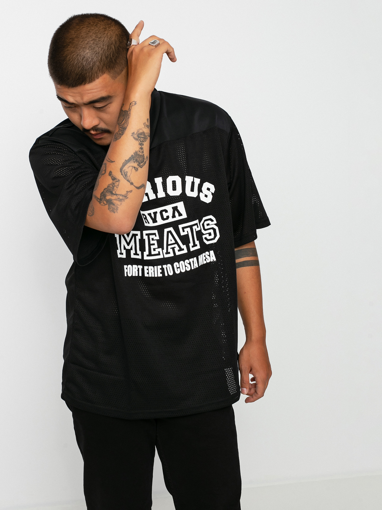 RVCA Matty Practice Jerse póló (black)