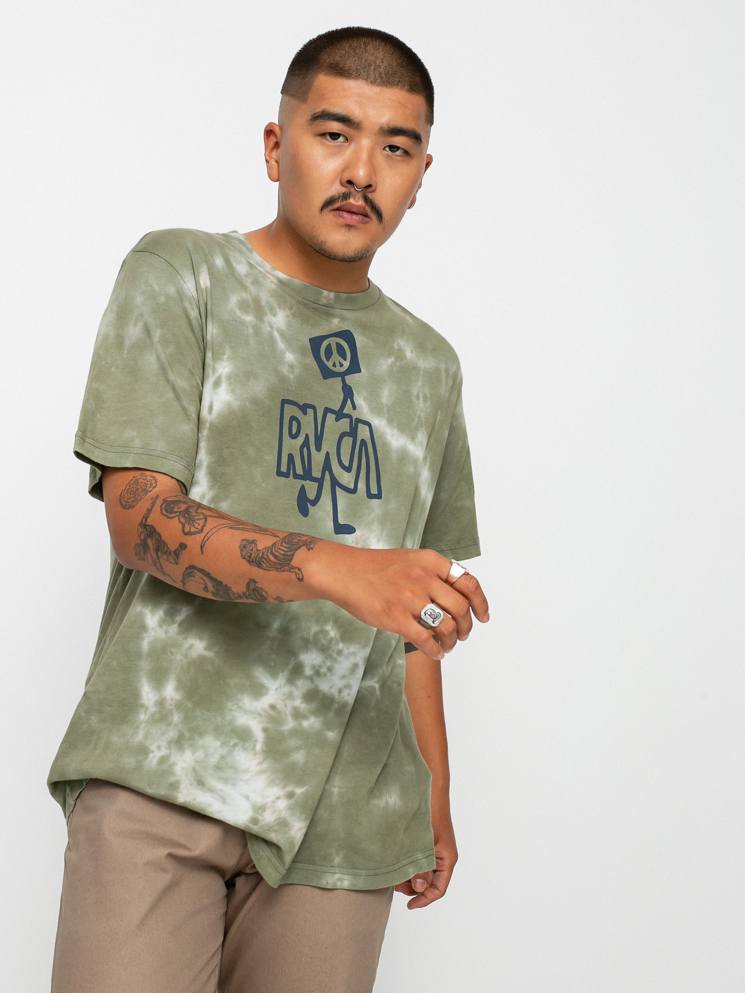 RVCA Peace Out Póló (green)
