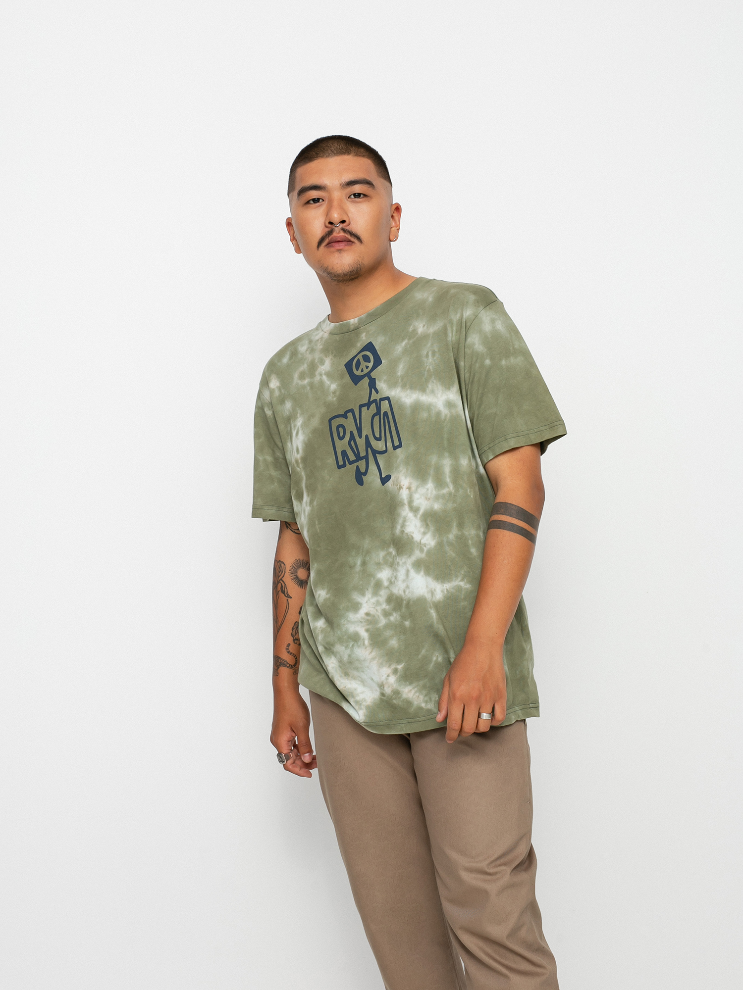 RVCA Peace Out Póló (green)