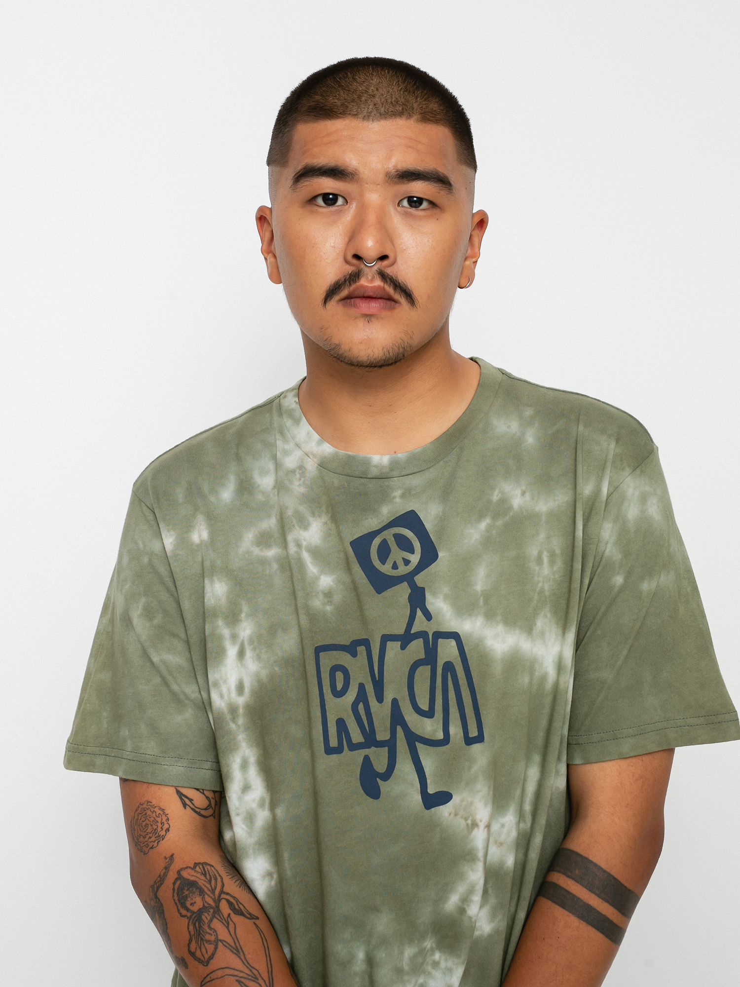 RVCA Peace Out Póló (green)