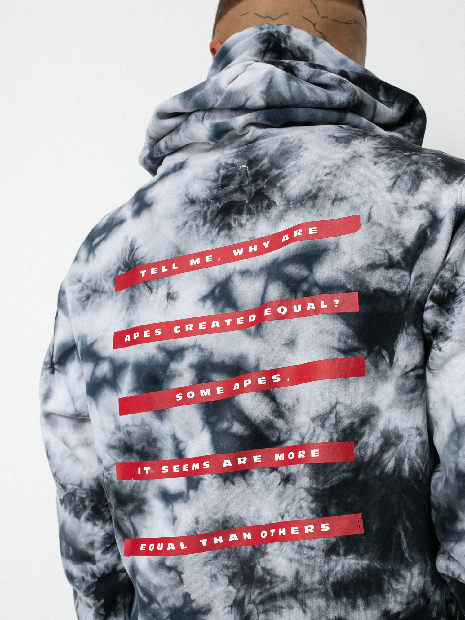 Element Pota Crusade HD Kapucnis pulóver (black white)