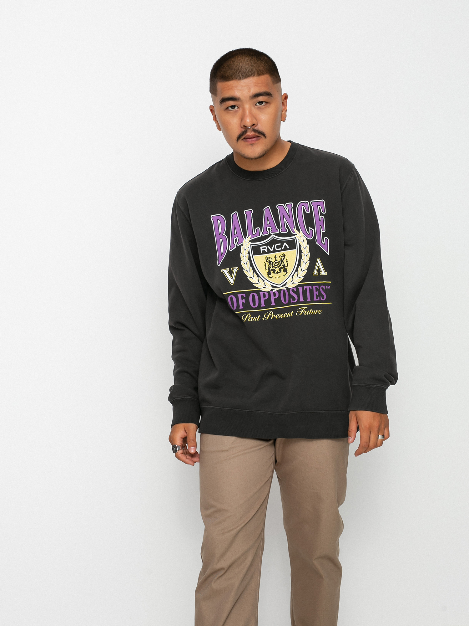 RVCA Cambridge Pulóver (black)