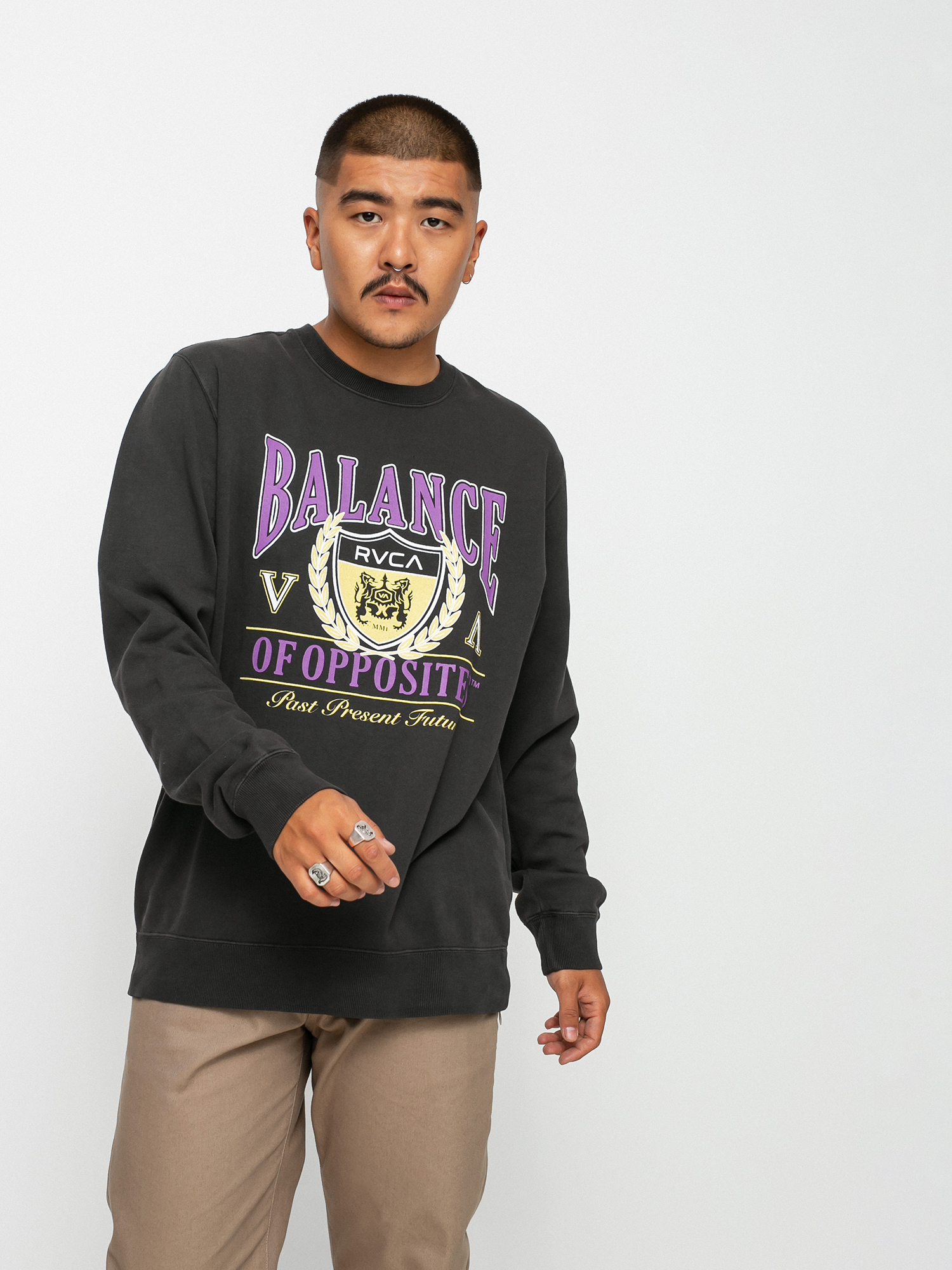 RVCA Cambridge Pulóver (black)