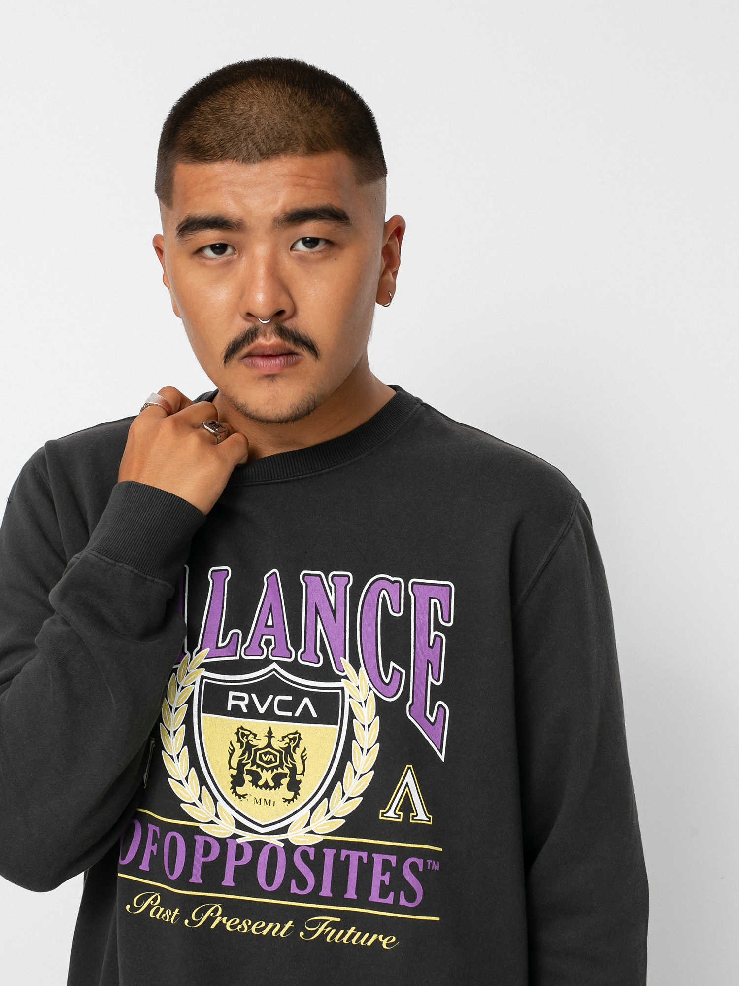 RVCA Cambridge Pulóver (black)