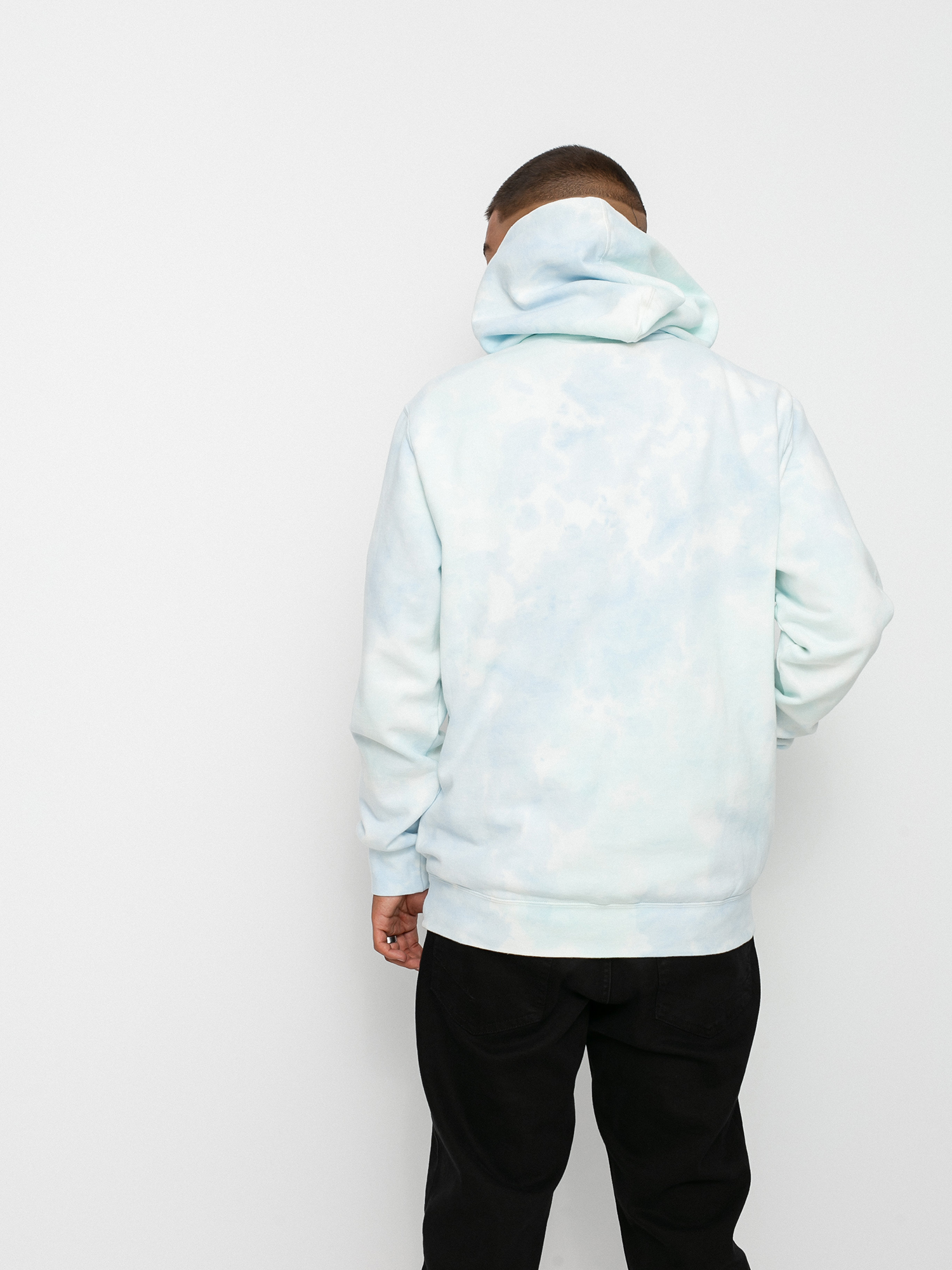 RVCA Tonally Tie Dye HD Kapucnis pulóver (blu mble tie de)