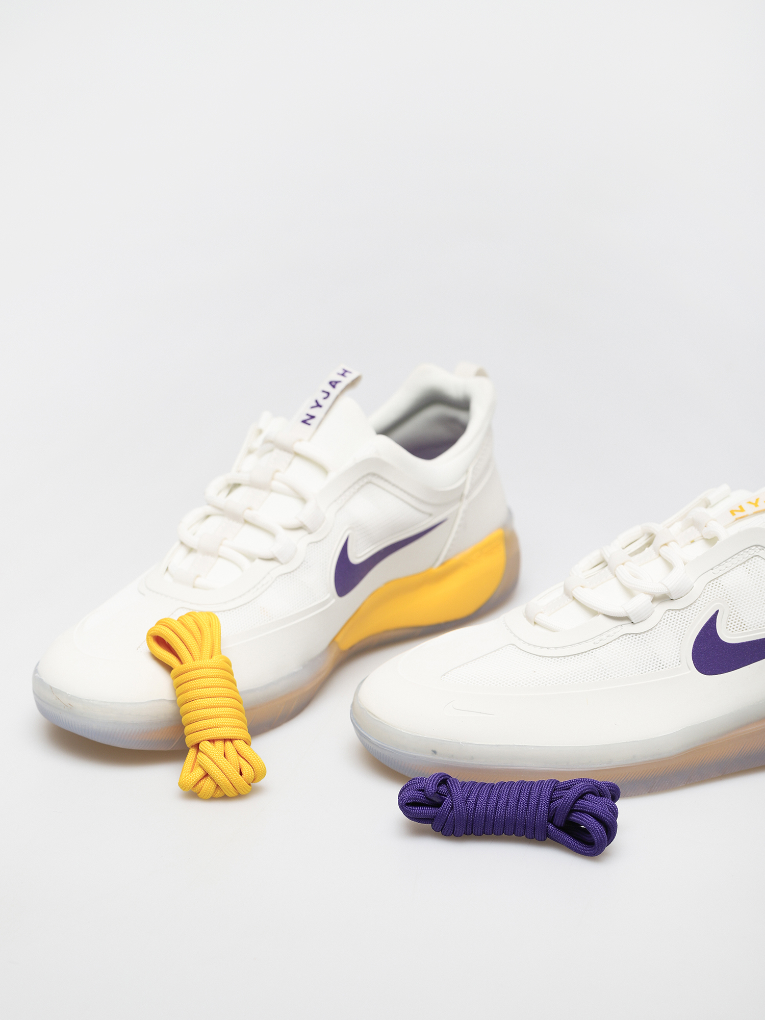 Nike SB Nyjah Free 2 NBA Cipők (summit white/court purple amarillo)