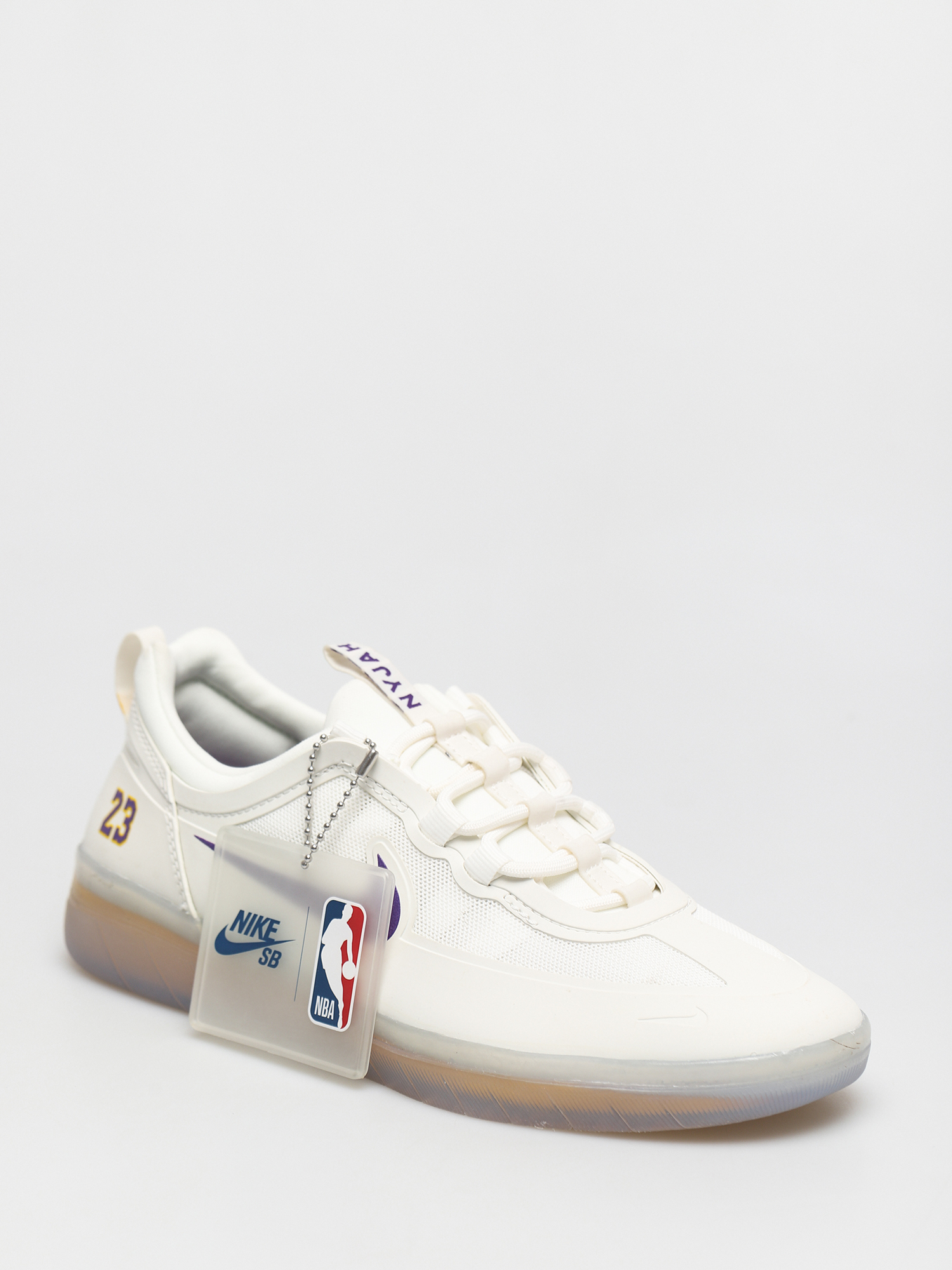 Nike SB Nyjah Free 2 NBA Cipők (summit white/court purple amarillo)