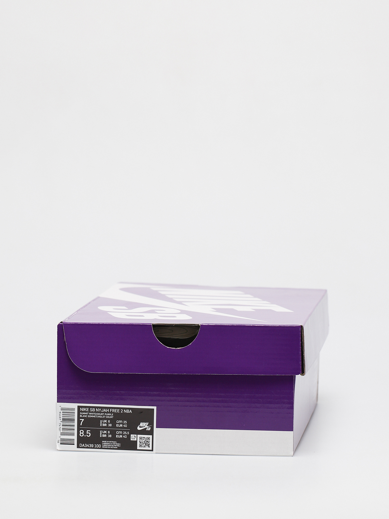 Nike SB Nyjah Free 2 NBA Cipők (summit white/court purple amarillo)