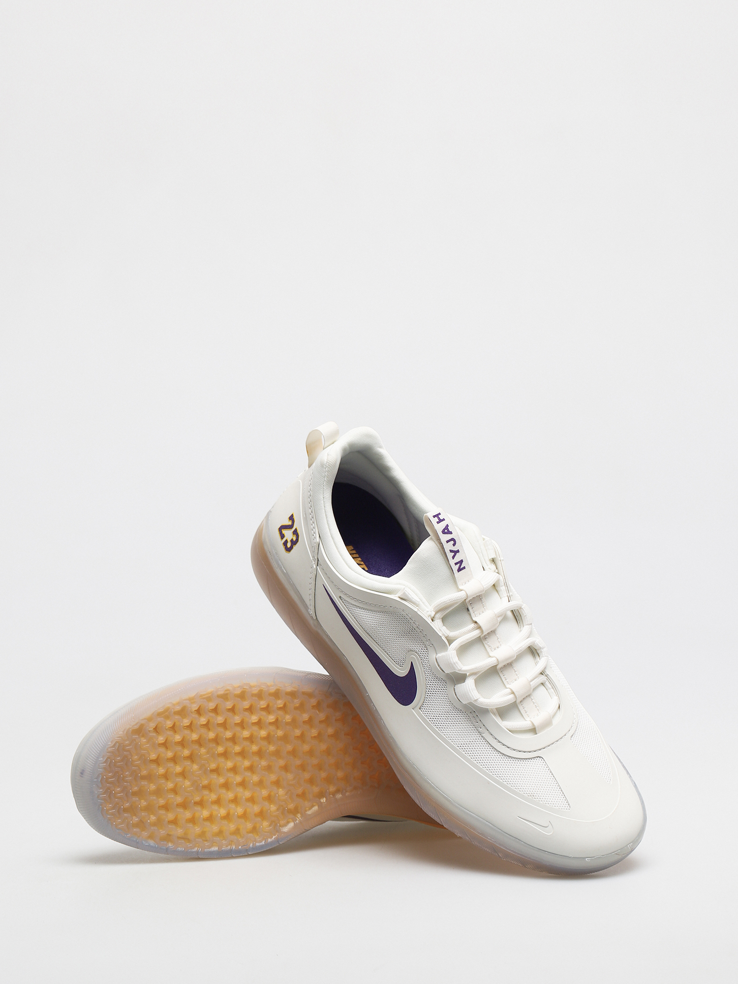 Nike SB Nyjah Free 2 NBA Cipők (summit white/court purple amarillo)