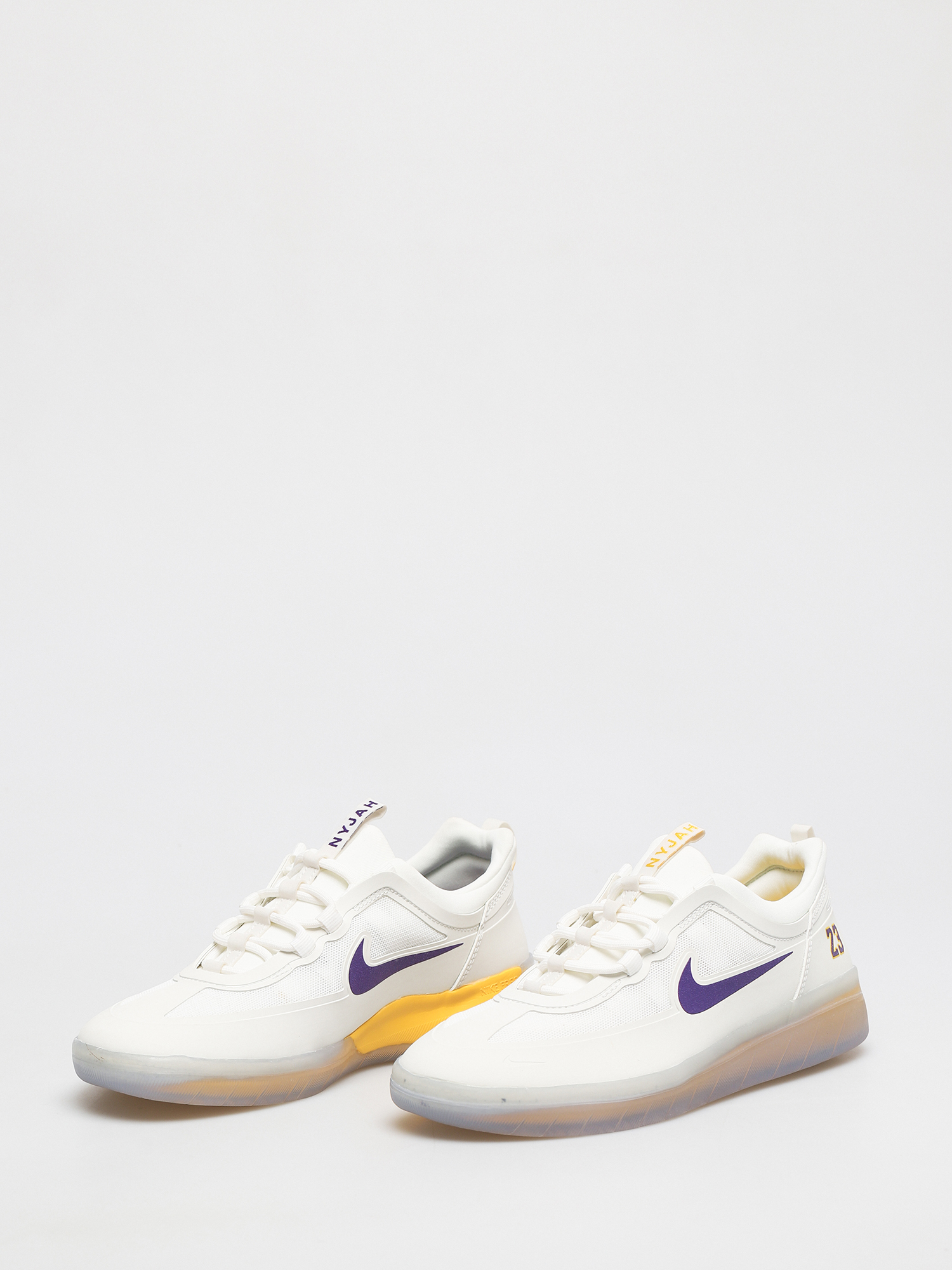 Nike SB Nyjah Free 2 NBA Cipők (summit white/court purple amarillo)