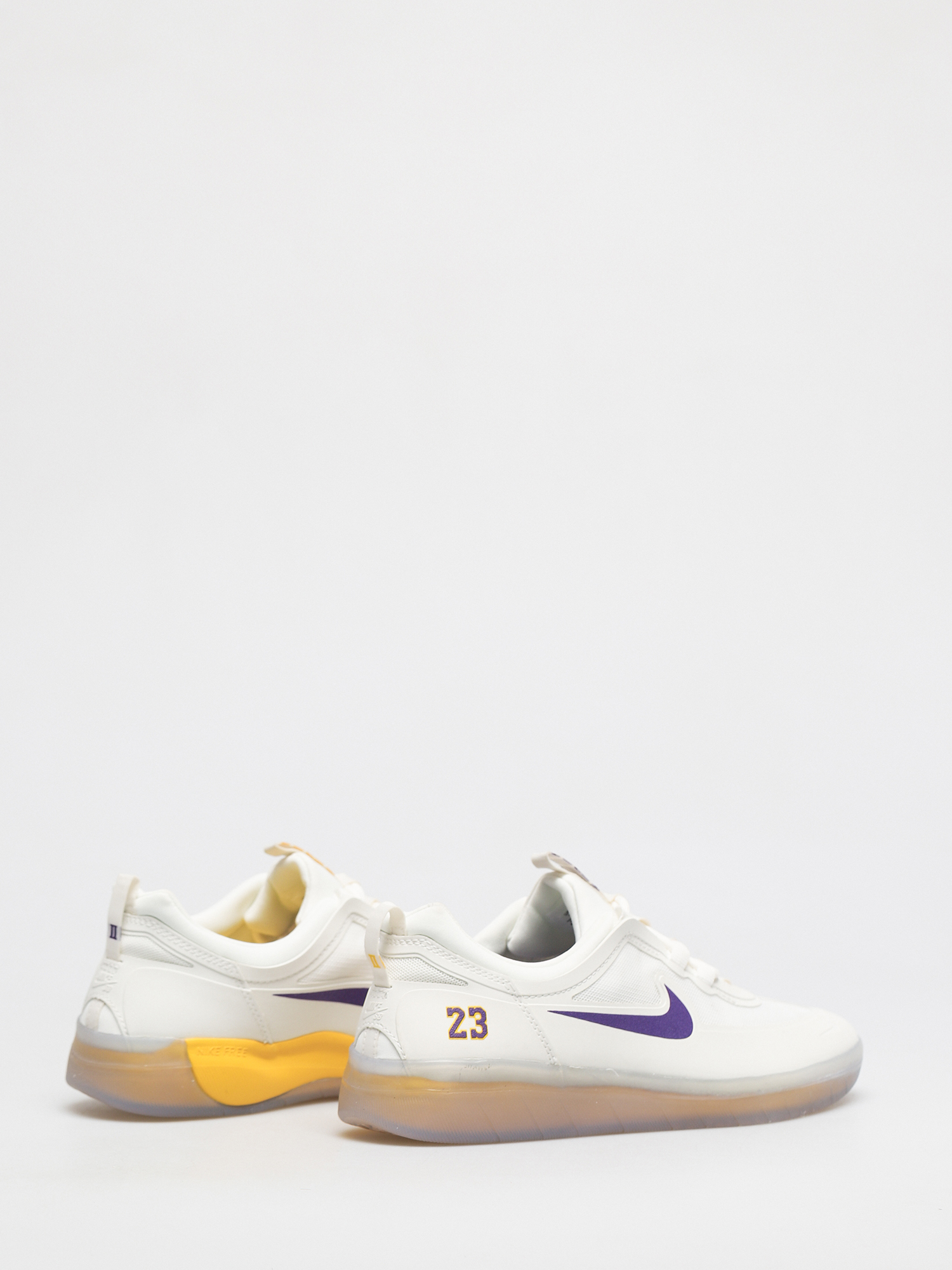 Nike SB Nyjah Free 2 NBA Cipők (summit white/court purple amarillo)