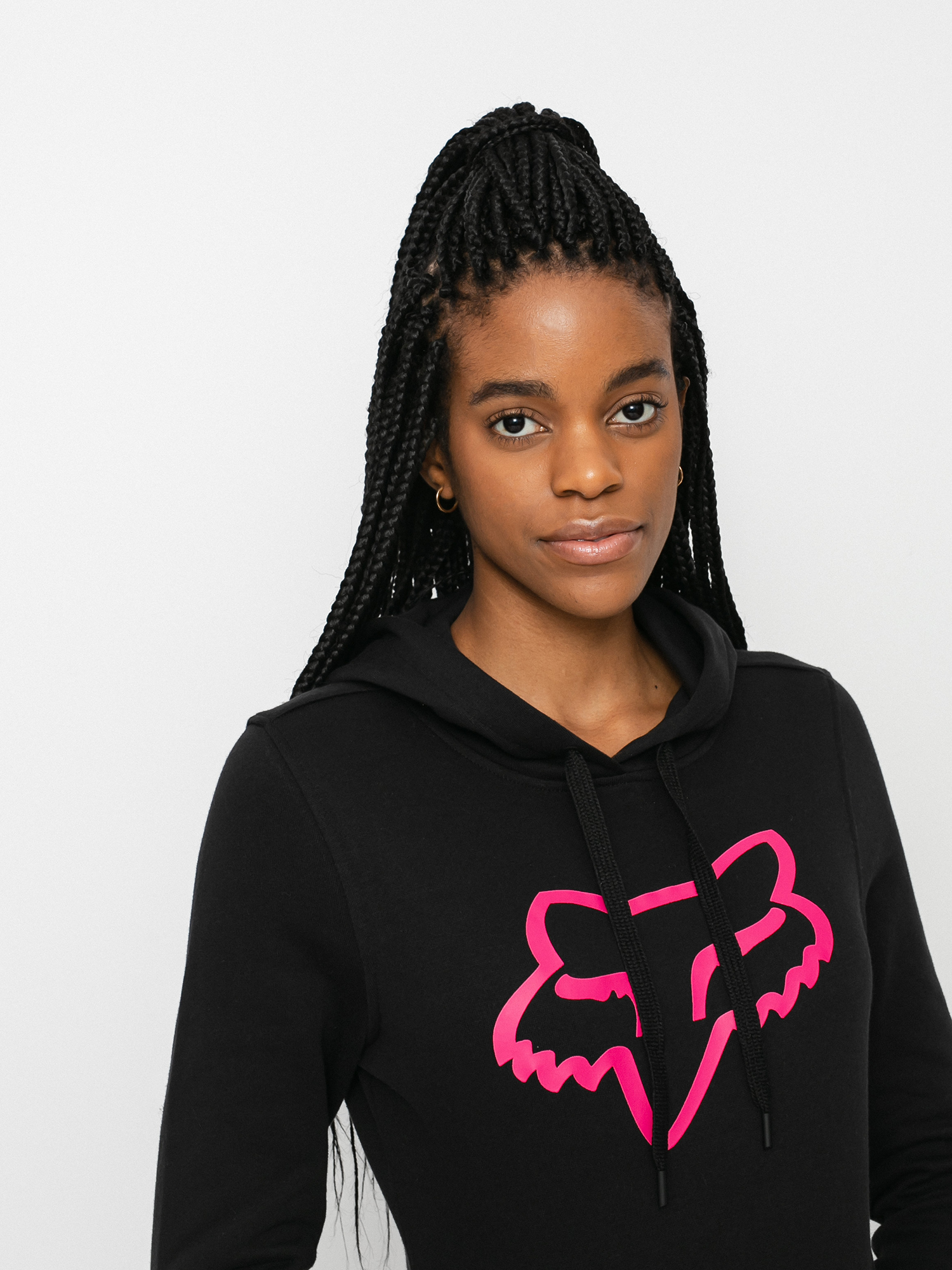 Fox Boundary HD Kapucnis pulóver Wmn (blk/pnk)