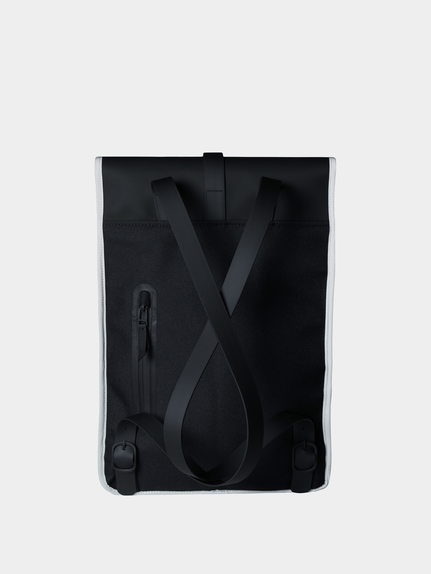 rains drawstring backpack black
