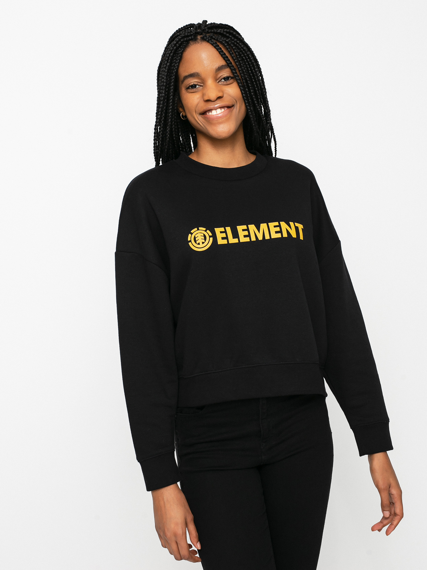 Element Logic Crew Pulóver Wmn (flint black)