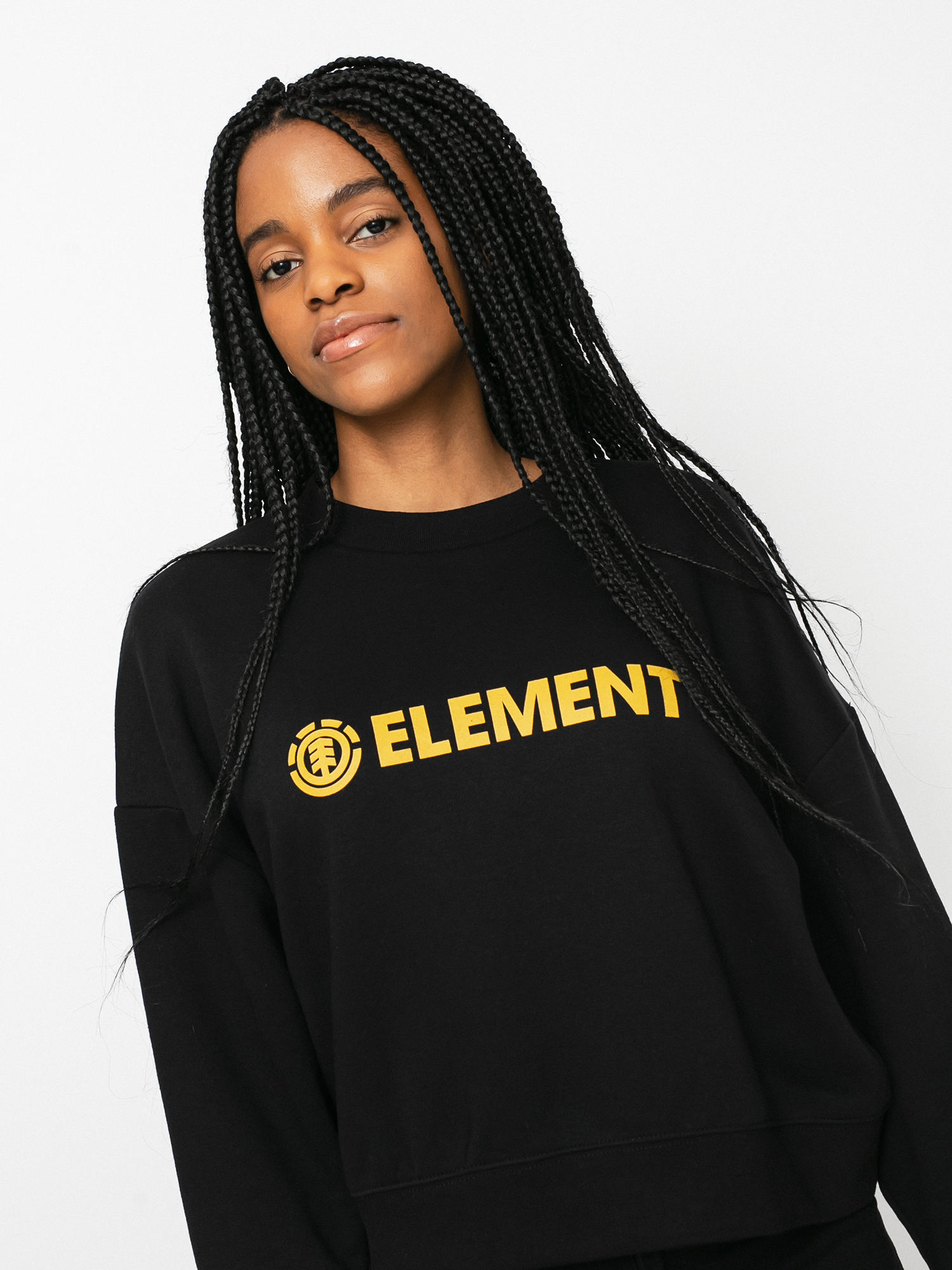 Element Logic Crew Pulóver Wmn (flint black)