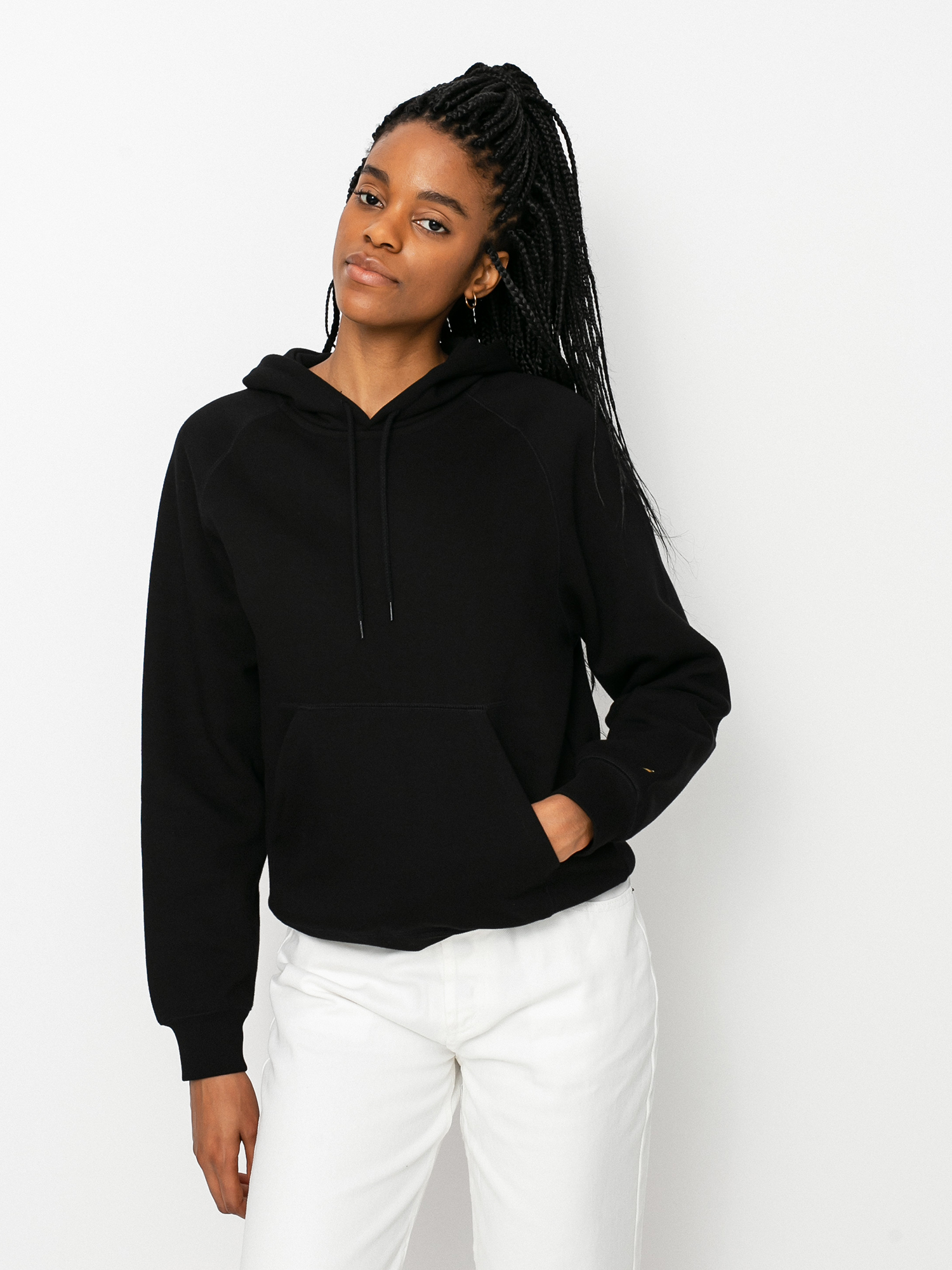 Carhartt WIP Chase HD Kapucnis pulóver Wmn (black/gold)