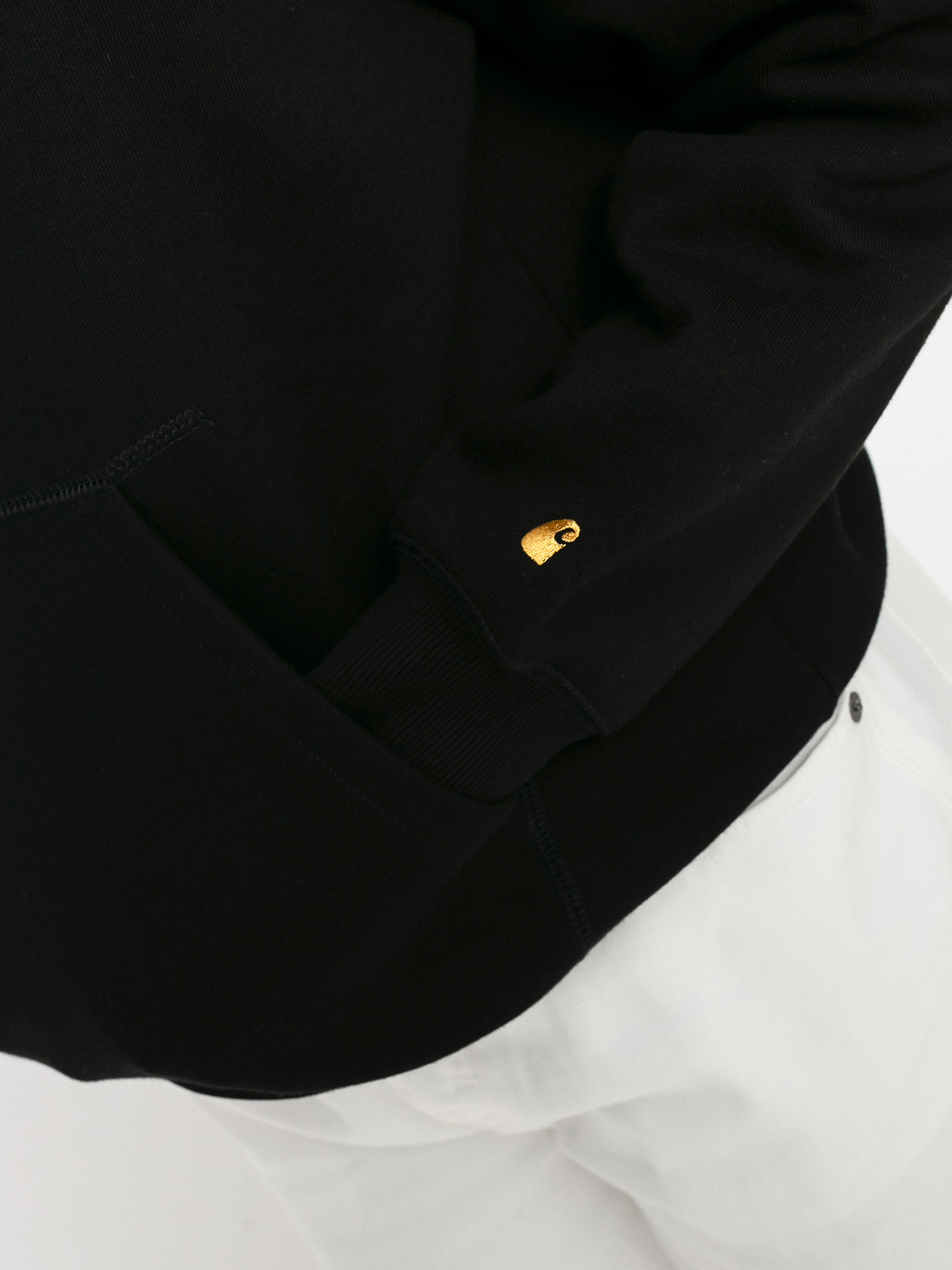 Carhartt WIP Chase HD Kapucnis pulóver Wmn (black/gold)