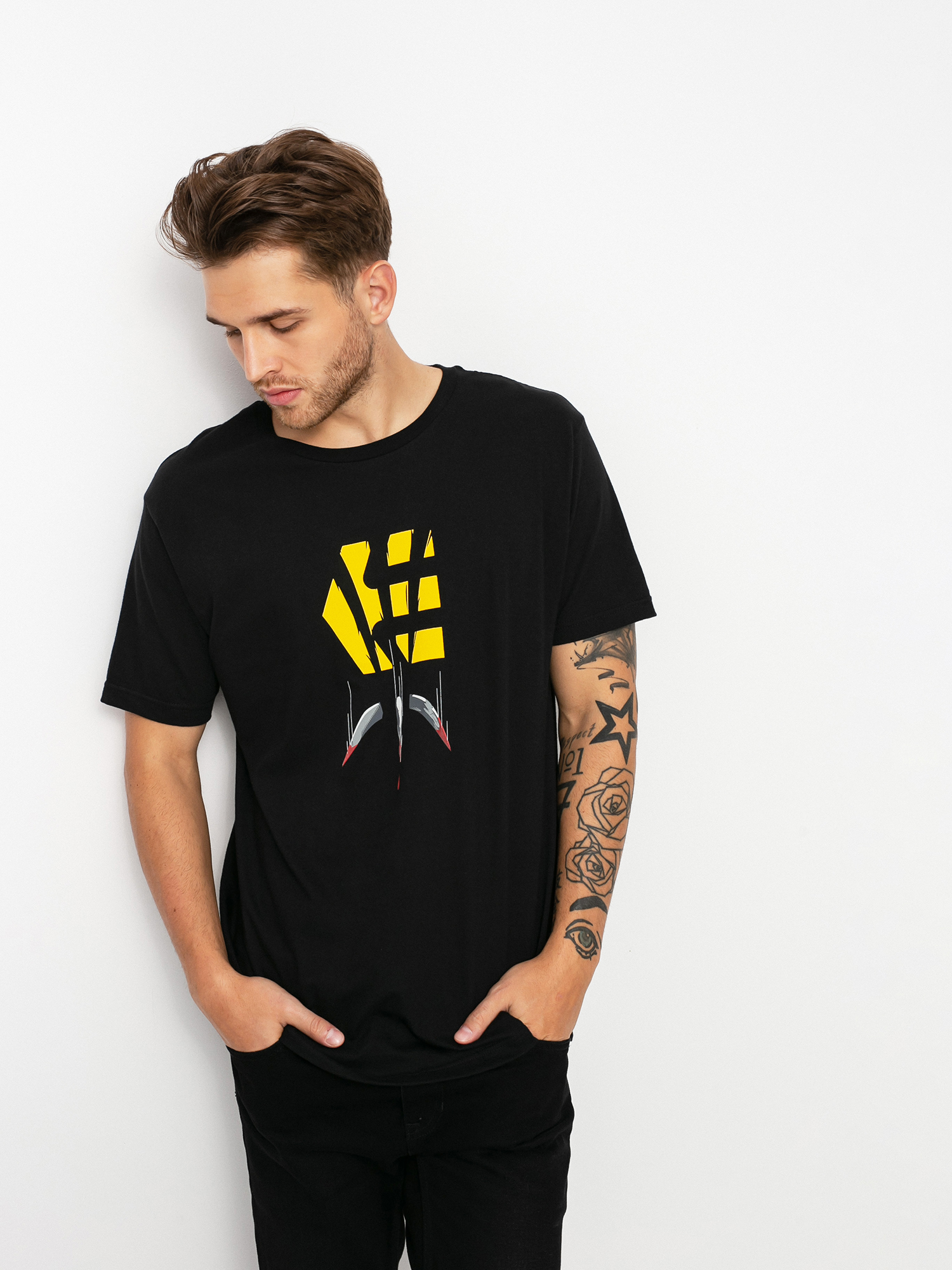 Etnies Wolverine Claw póló (black/gold)